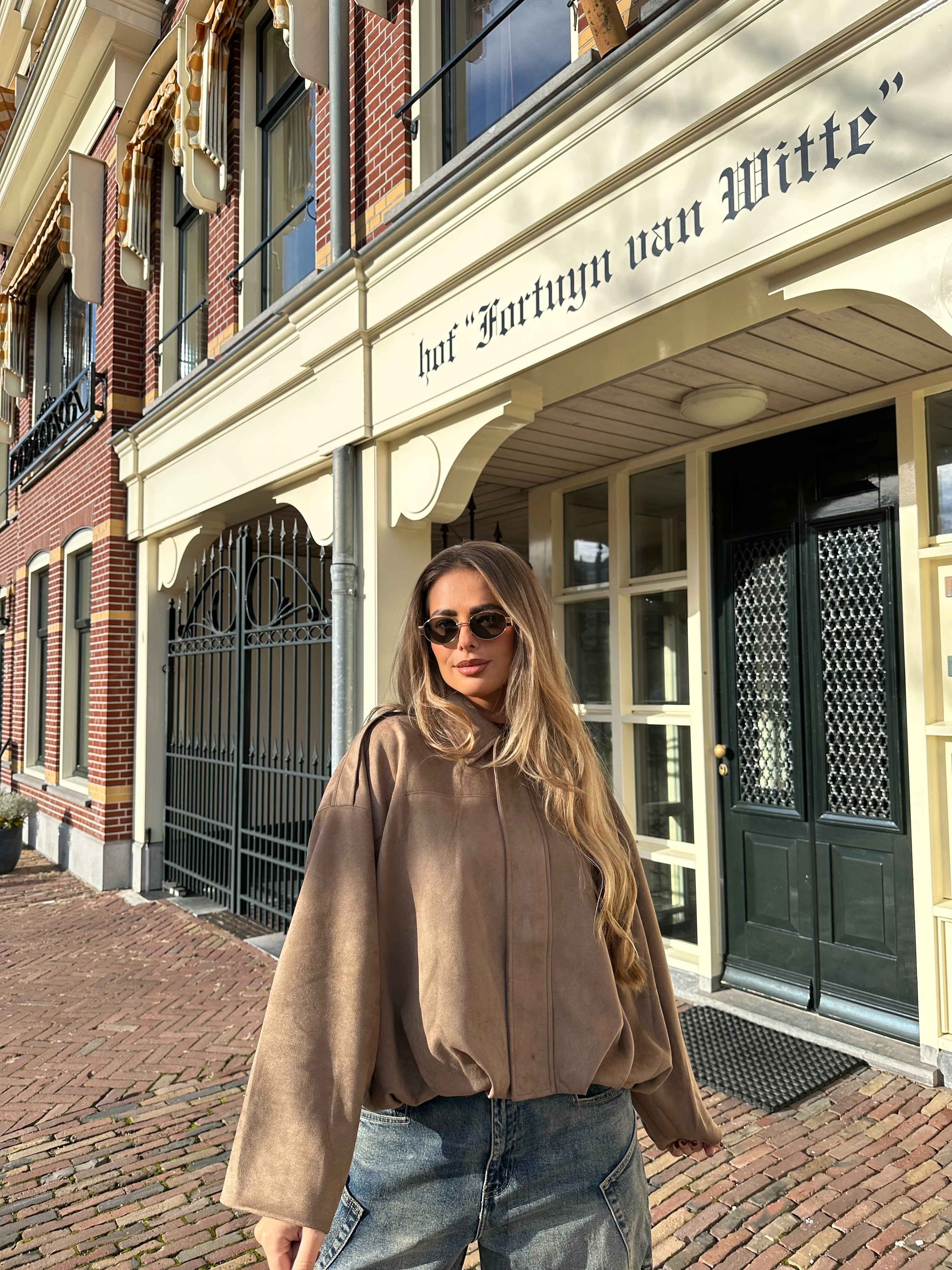 Suède Jacket Camel | Bobby