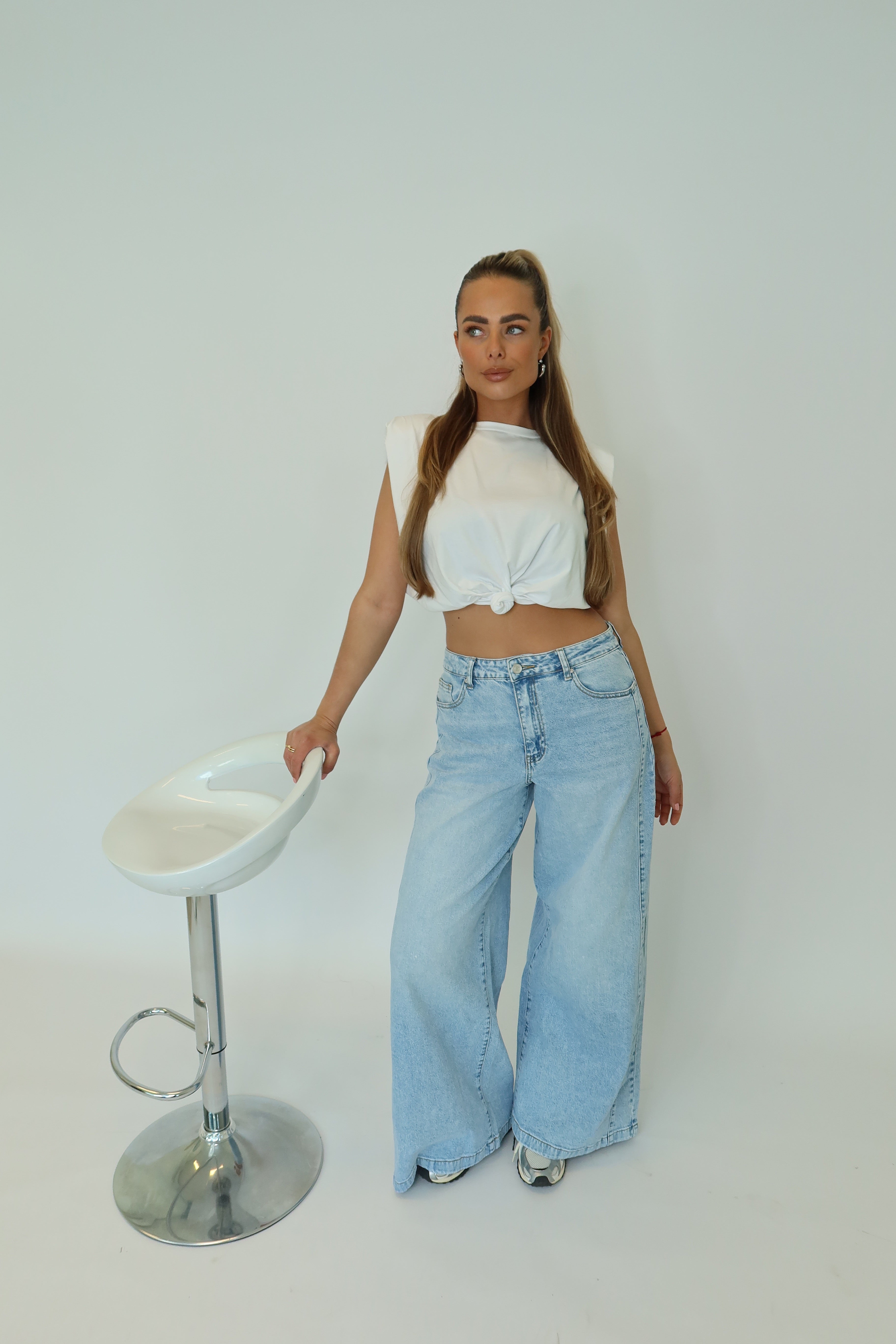 Top met Knoop Wit | Liz