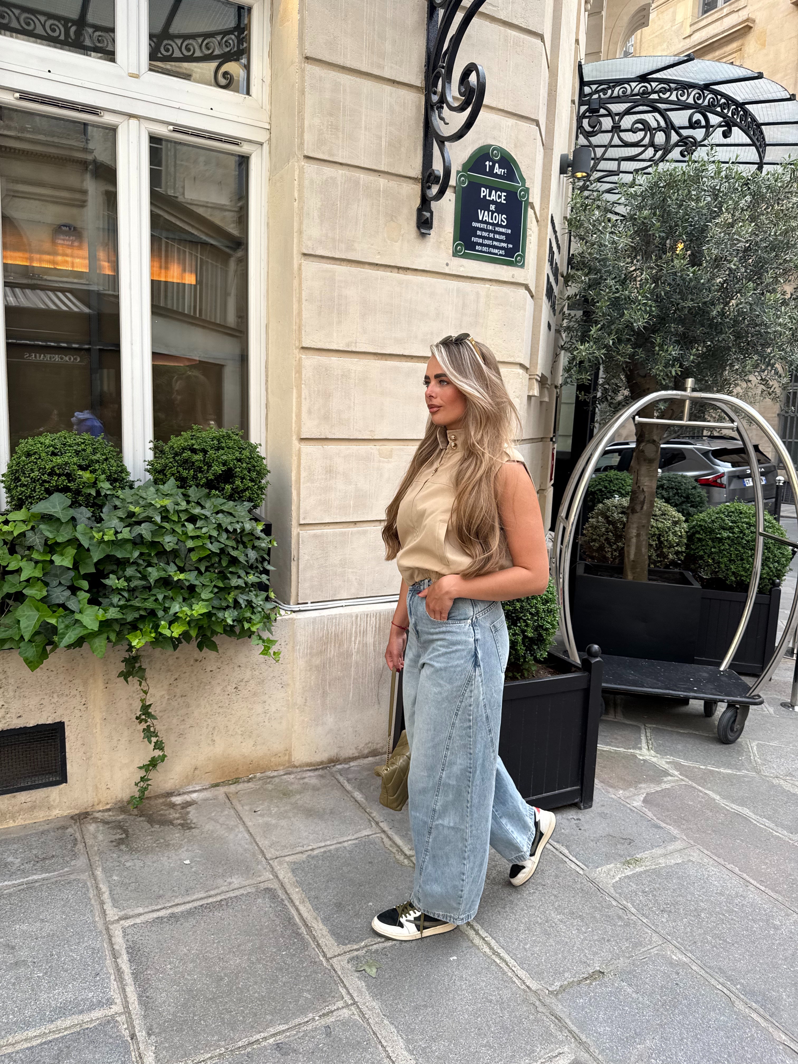 Wide Leg Jeans Vintage Blauw | Hailey
