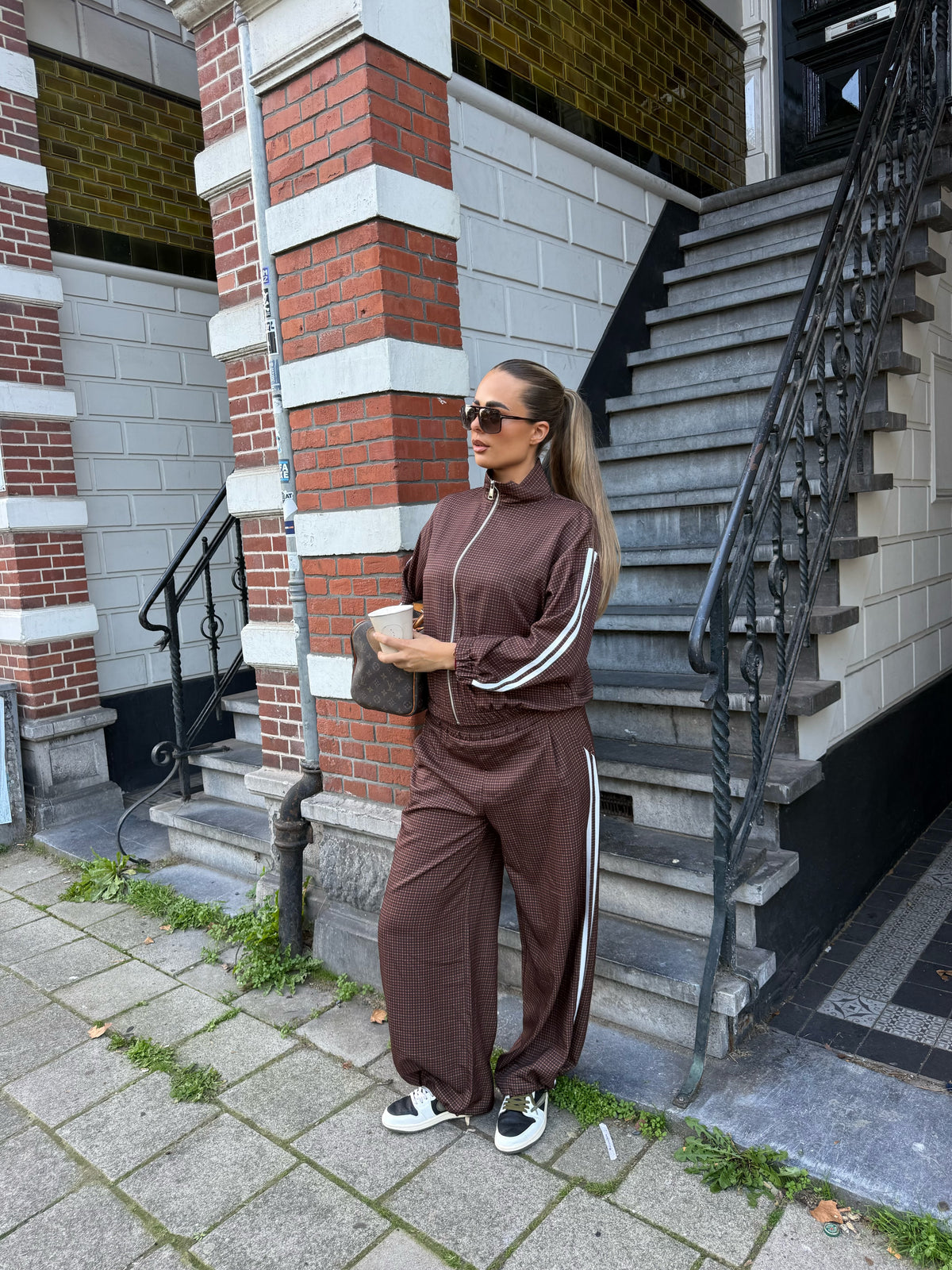 Checkered Two Piece Set Bruin
