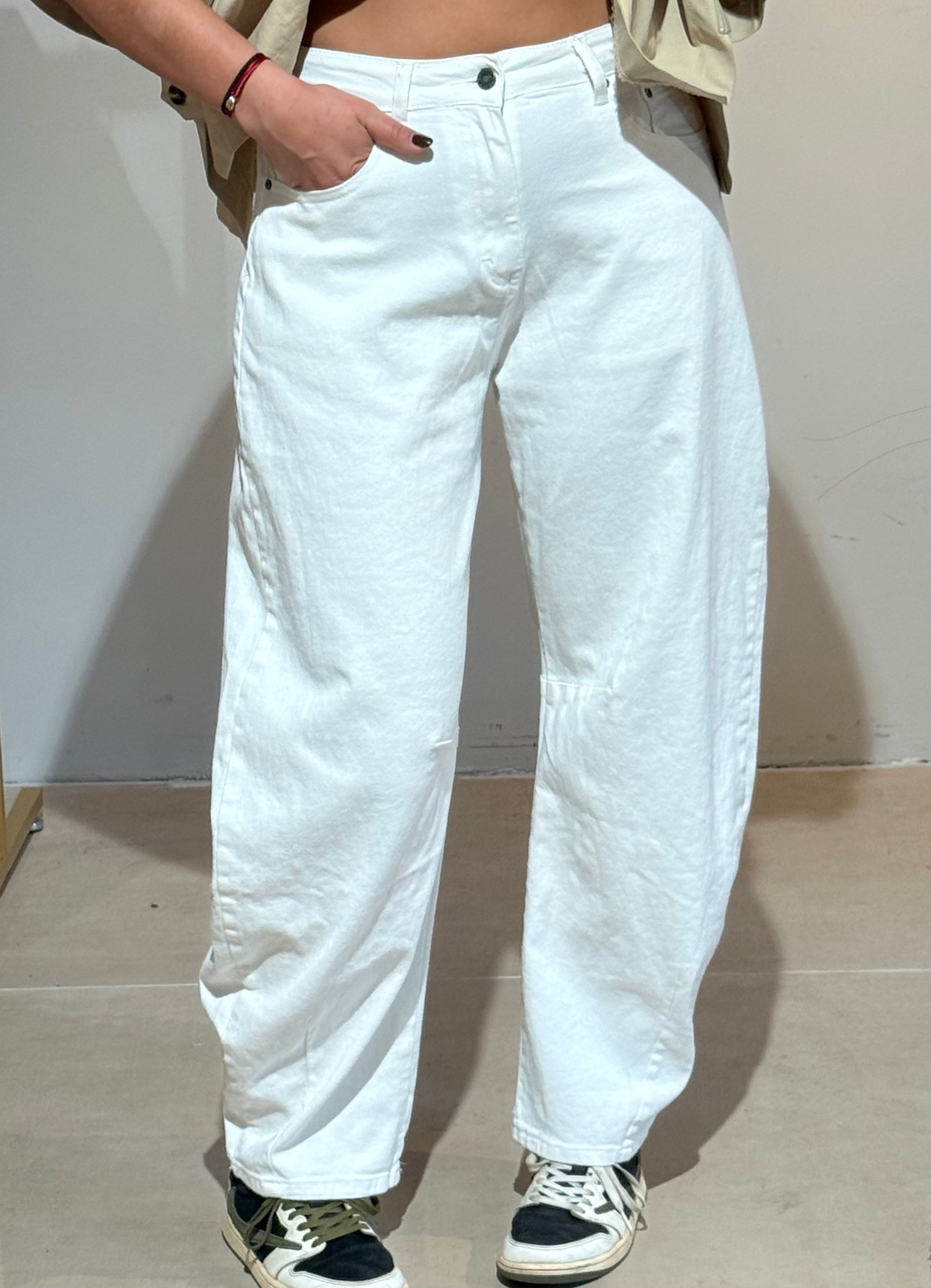 Balloon Jeans Stretch Wit