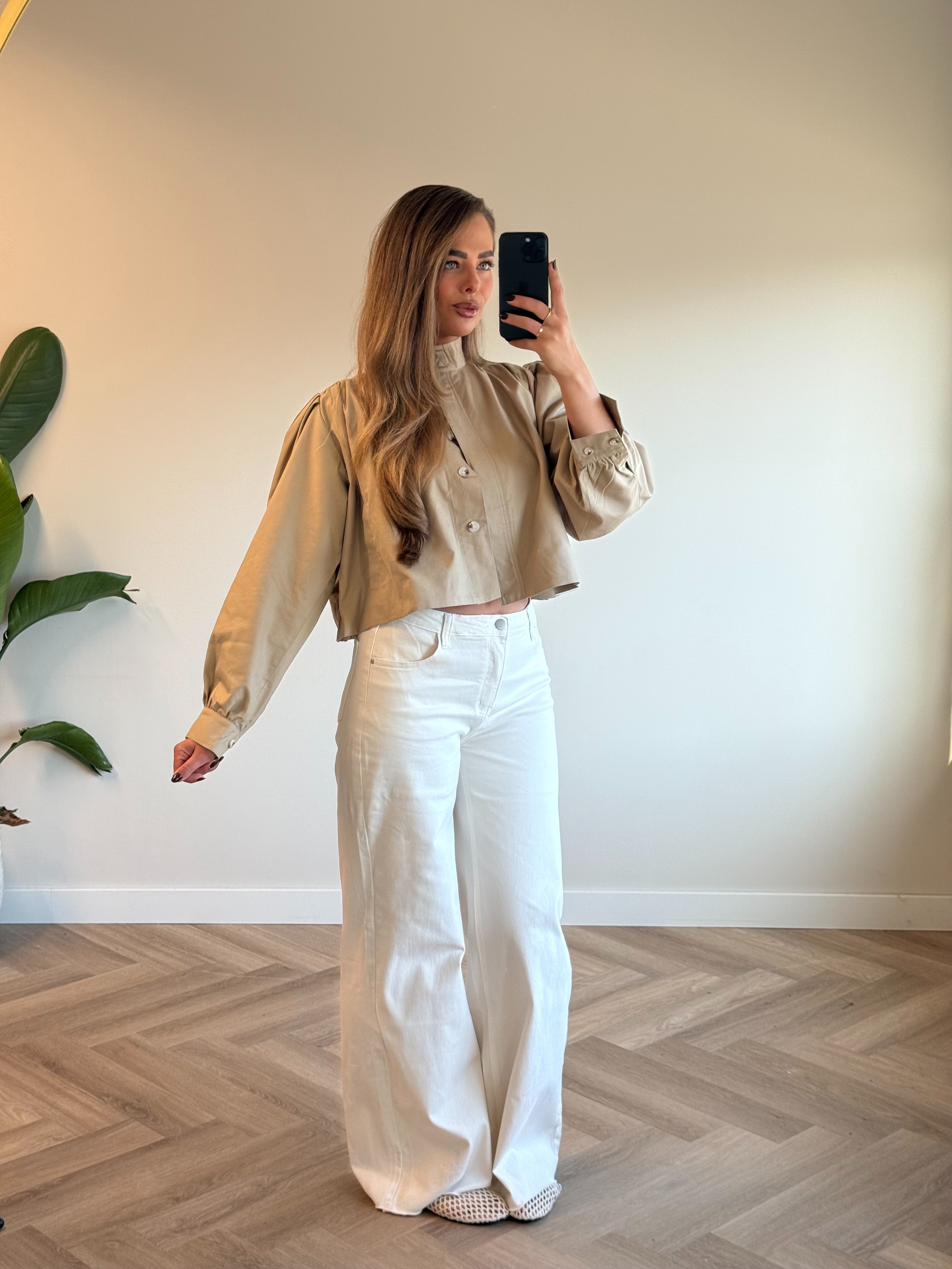 Cropped Trench Jasje | Beige