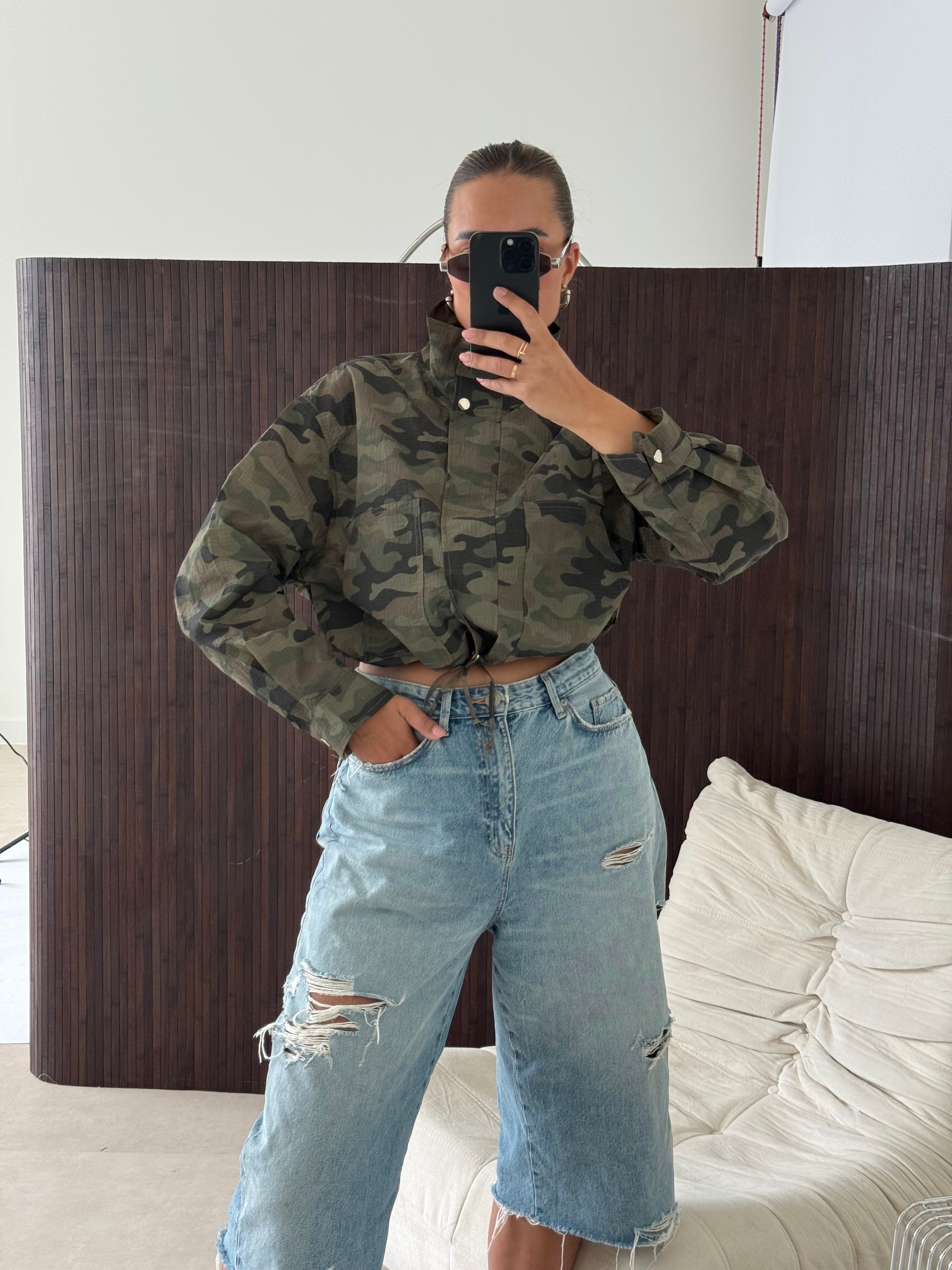 Camouflage Jacket Army Groen