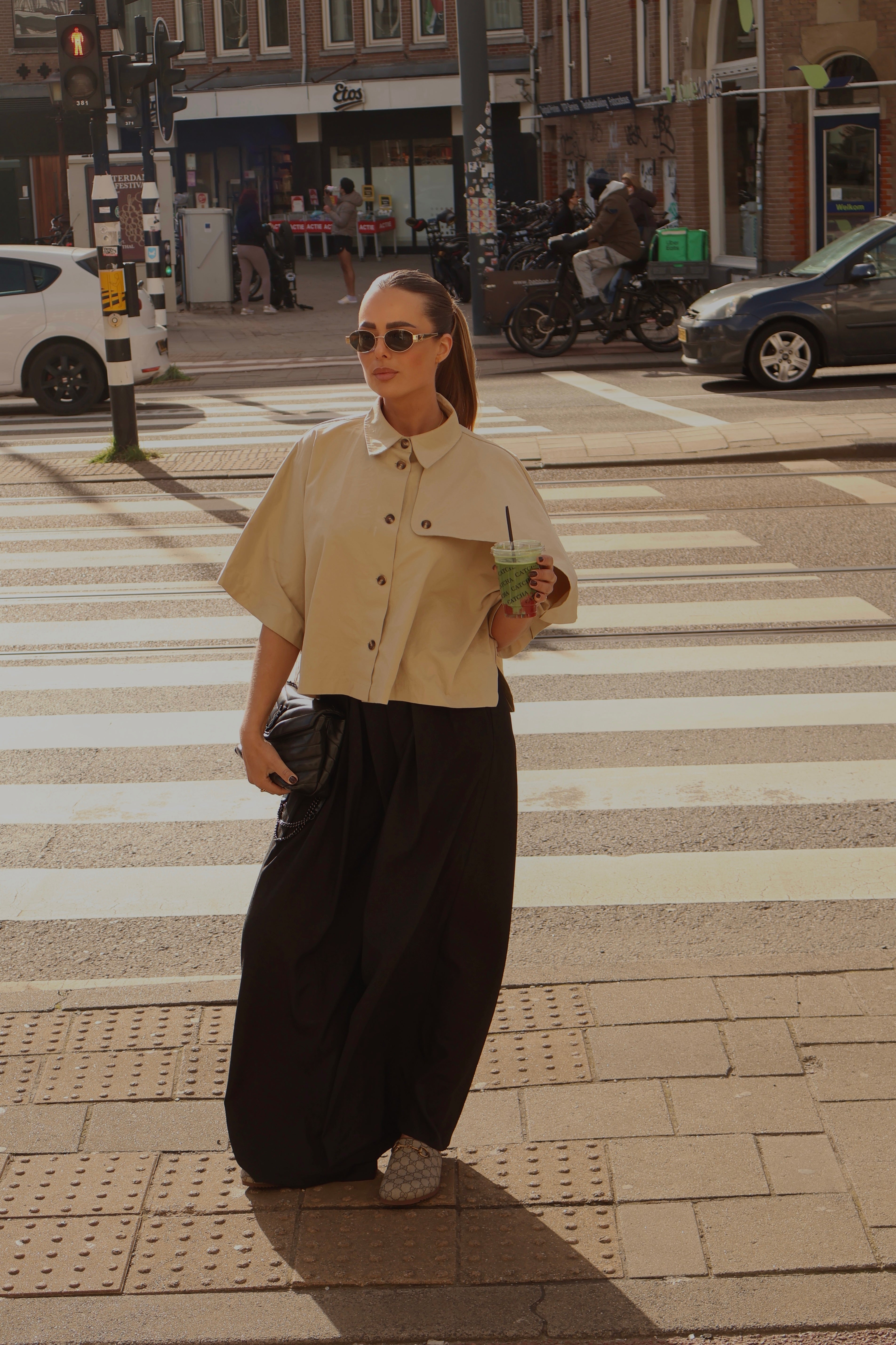 Trench Blouse Beige