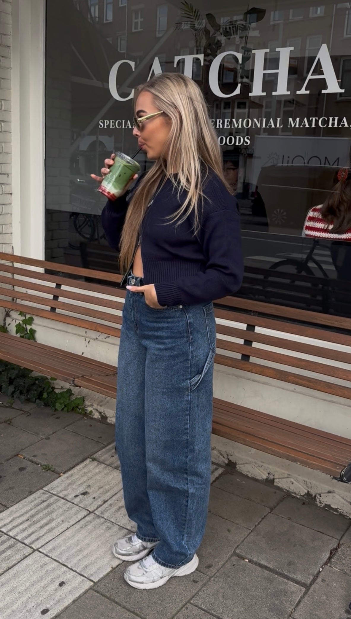 Straight Jeans Donker Blauw | Stormi