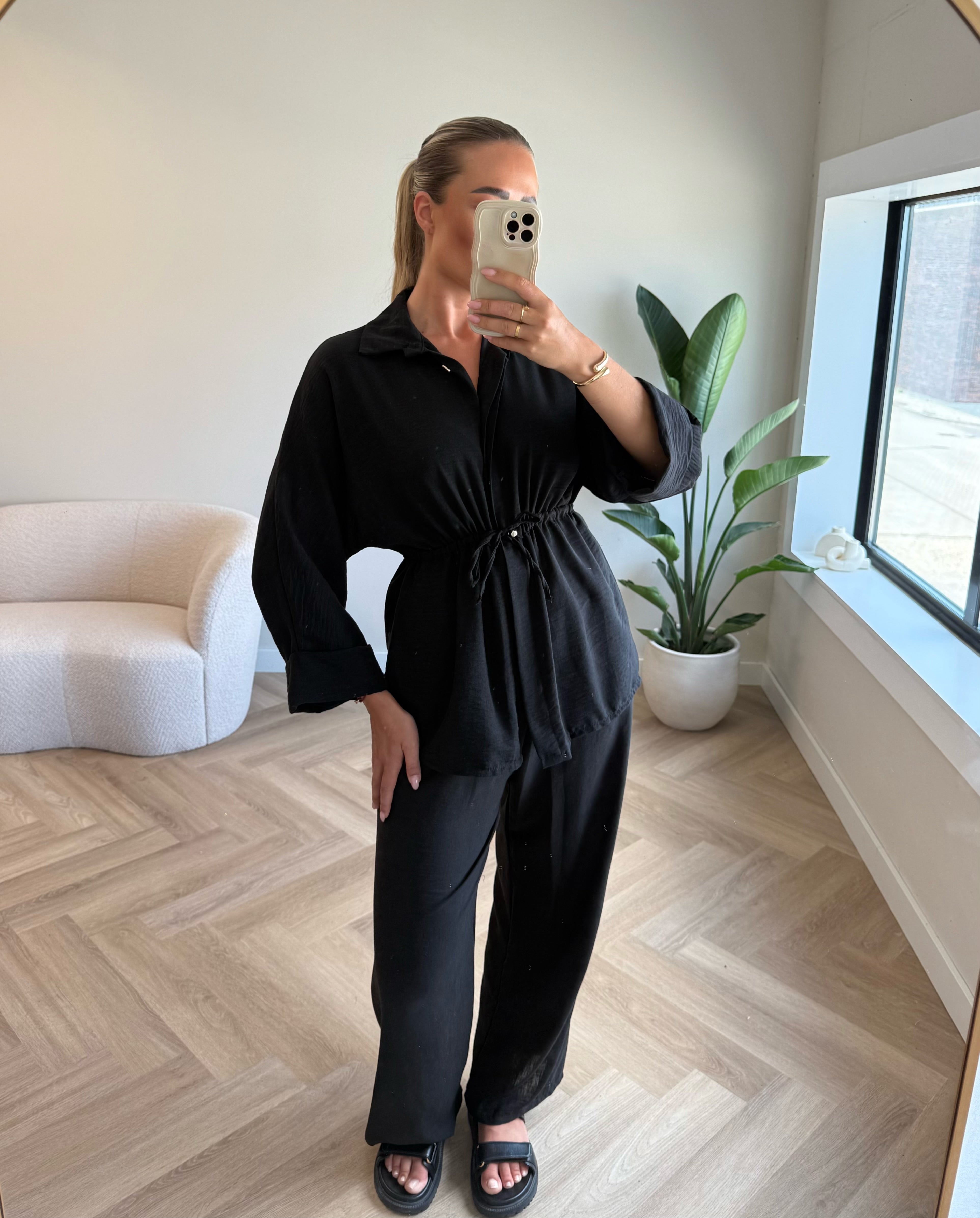 Two Piece Set Zwart | Lynn