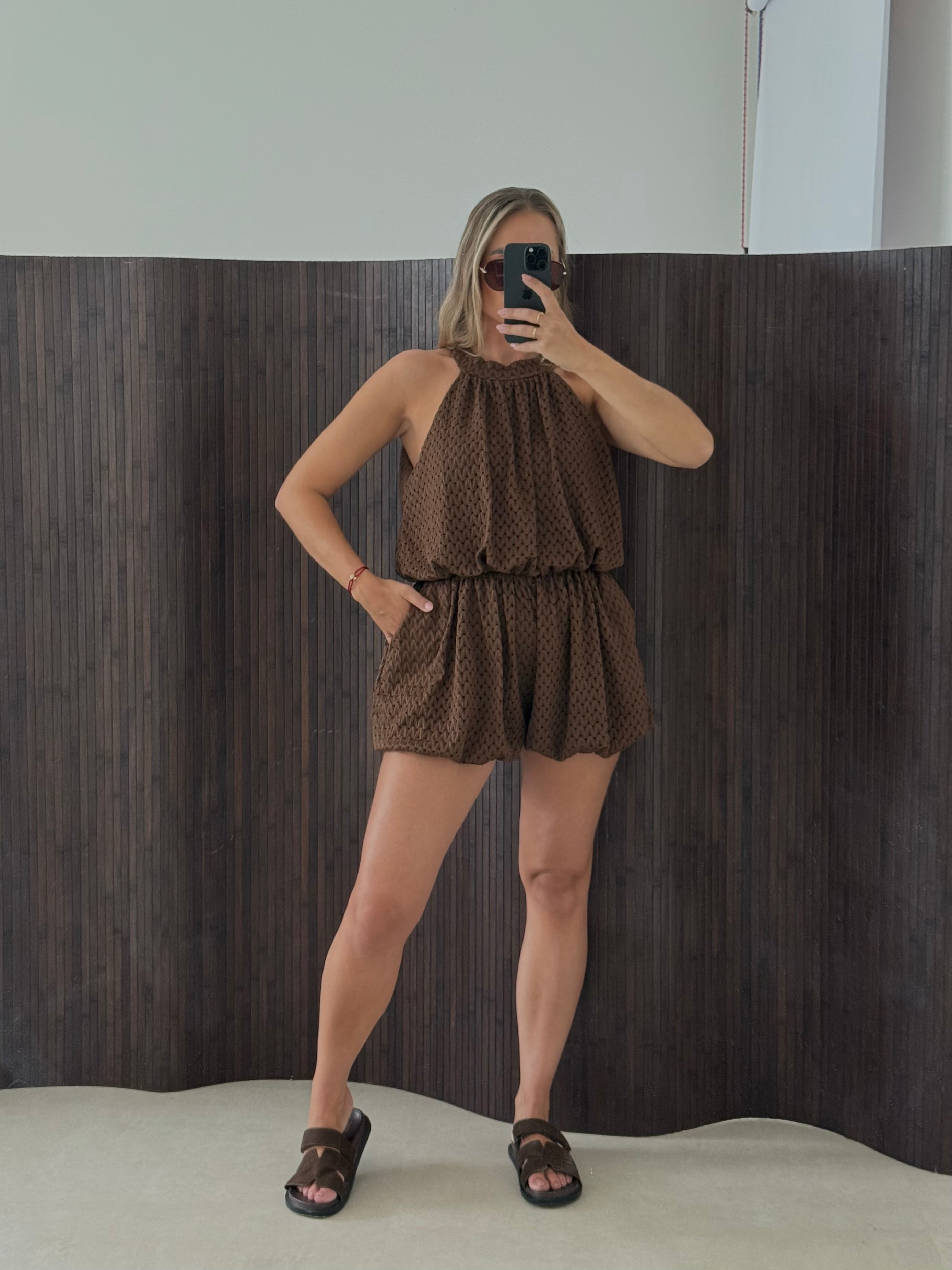 Beach Playsuit Bruin