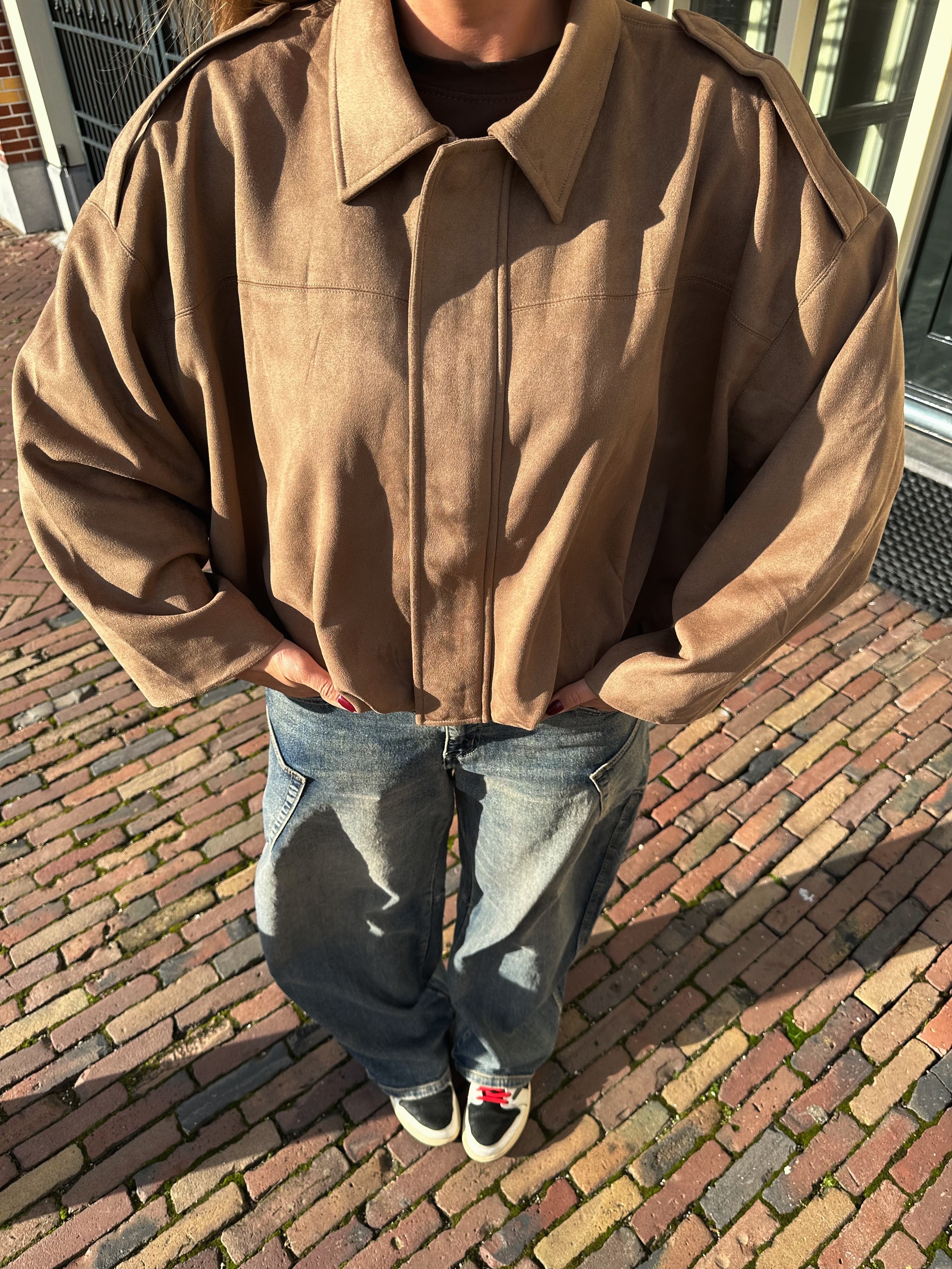 Suède Jacket Camel | Bobby