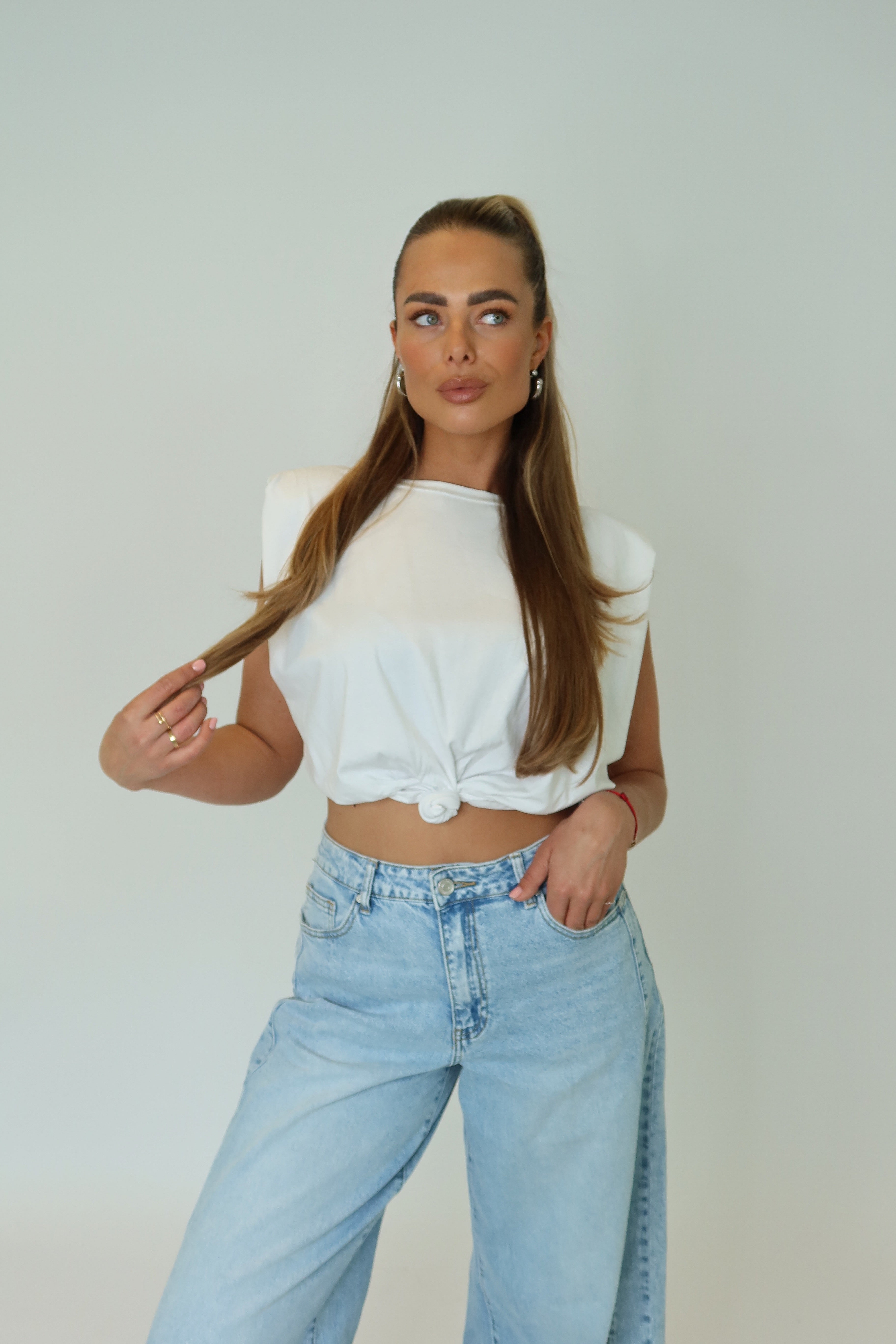 Top met Knoop Wit | Liz