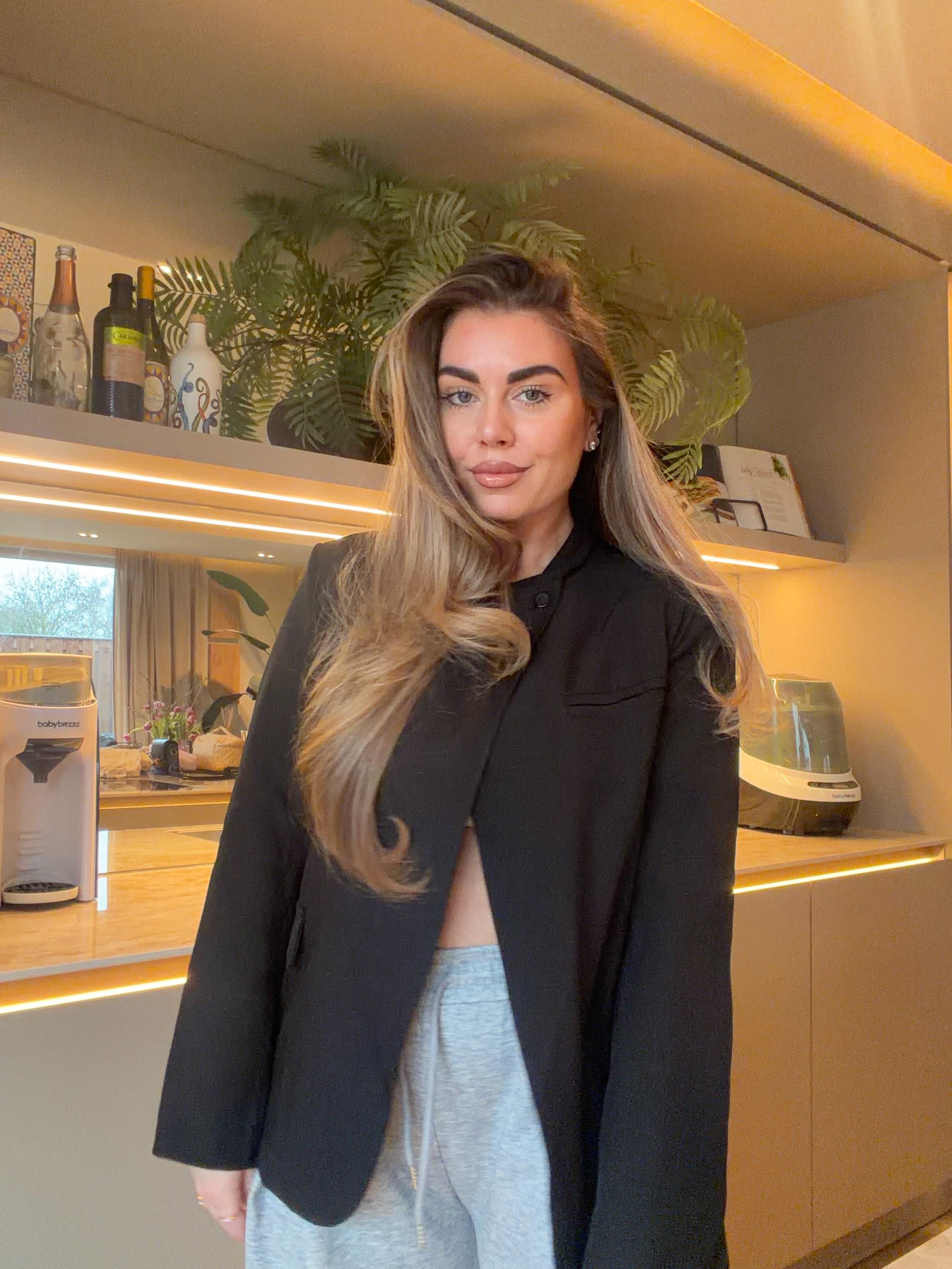 Zwarte Blazer Met Overslag Kraag | Mila