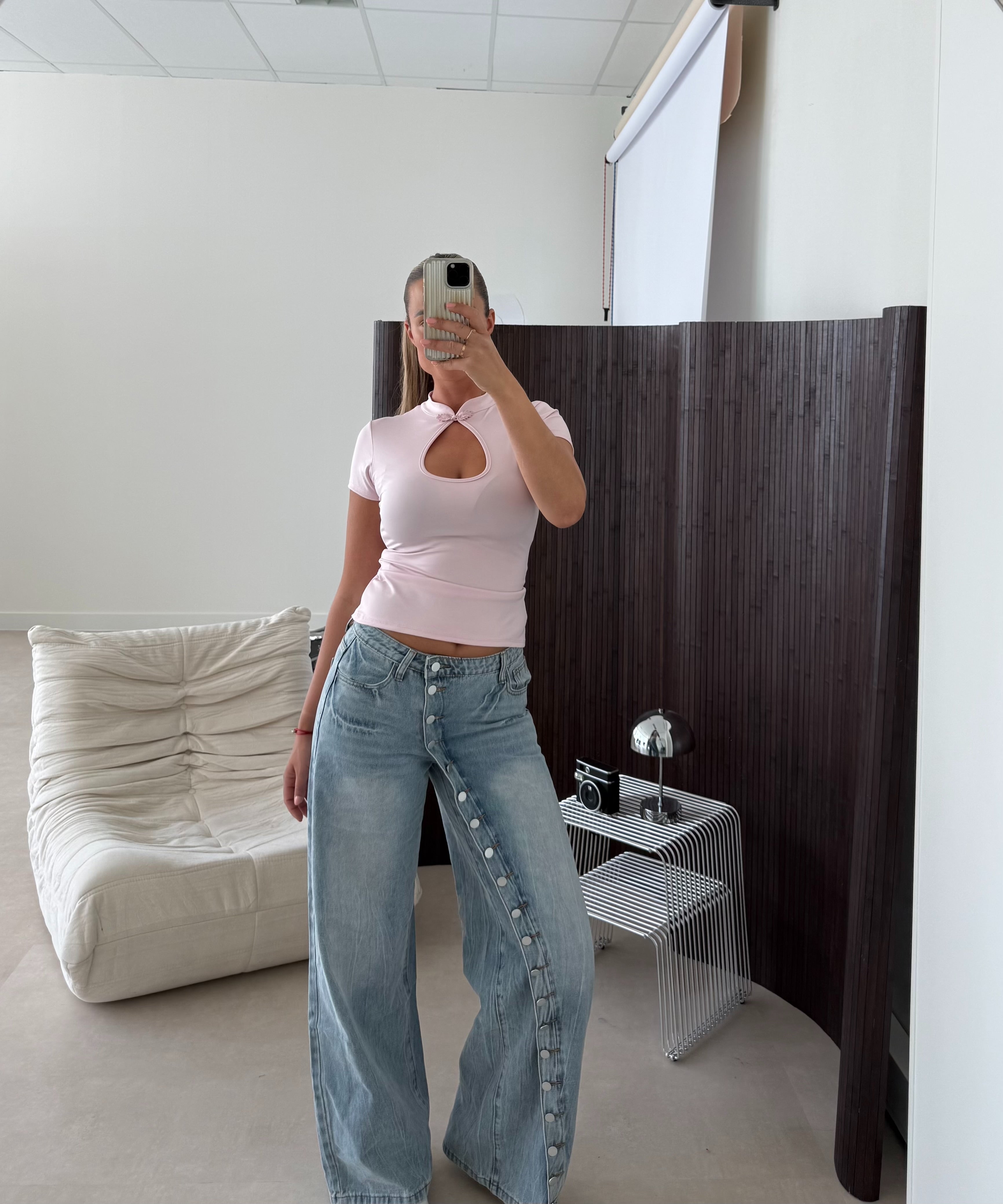 Keyhole Top Roze | Kathy