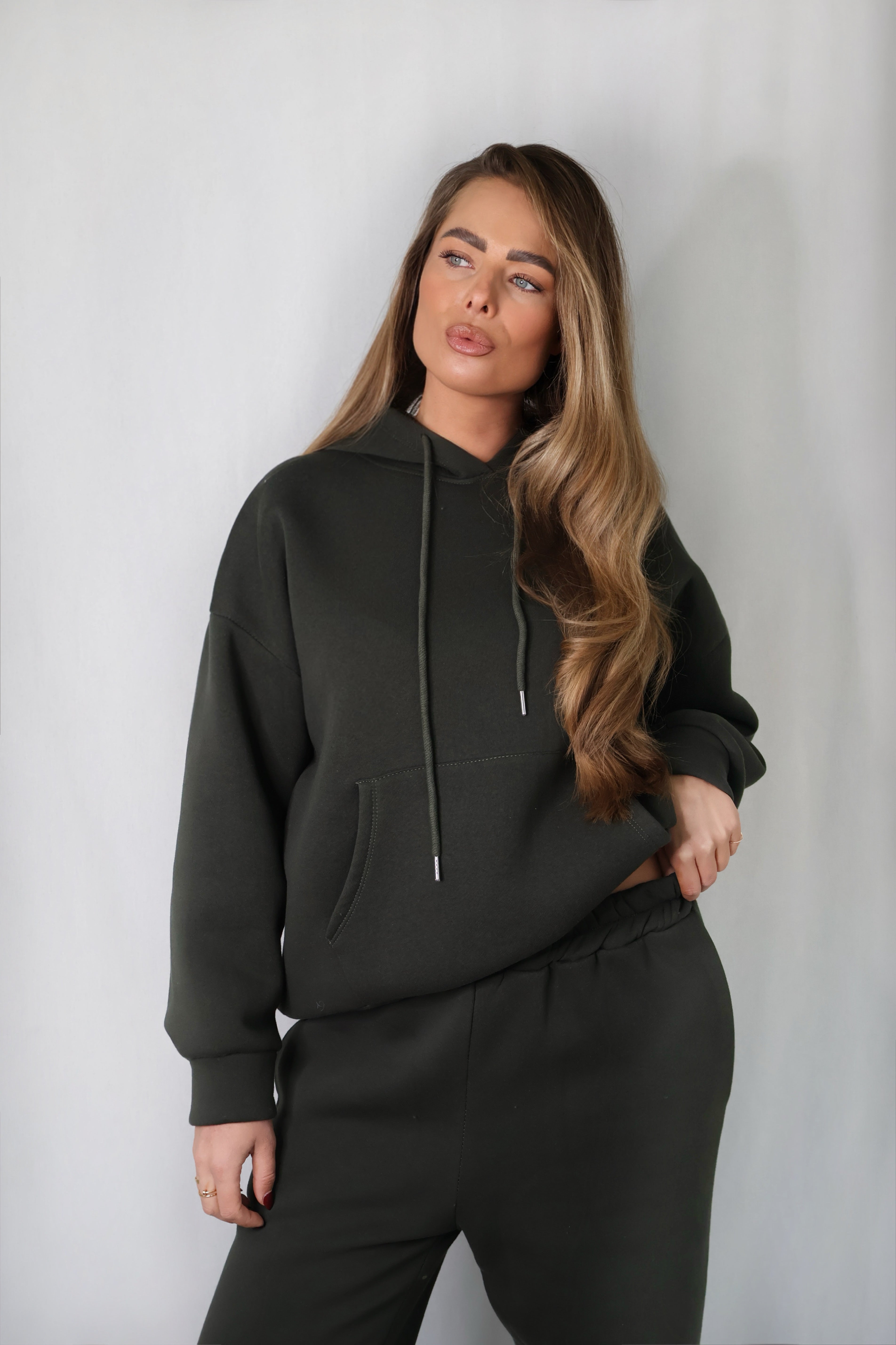 Jogging Set Fleece Groen | Sky