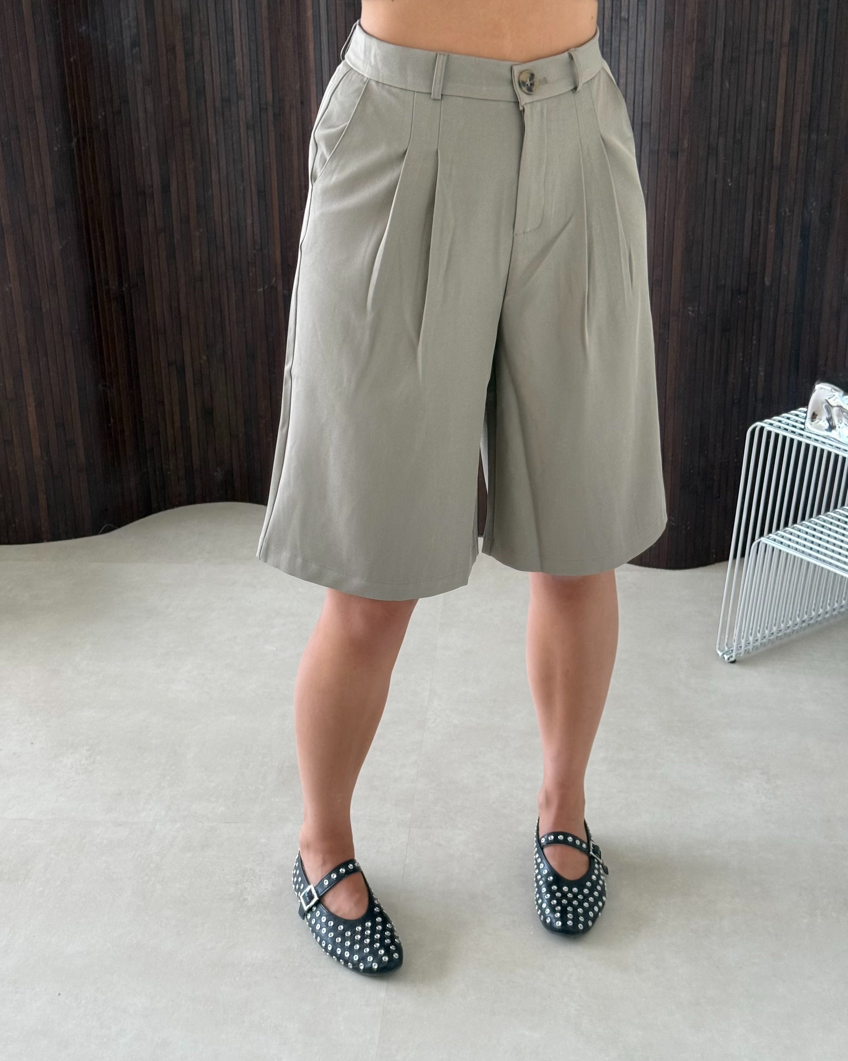 Lange Pantalon Short Taupe | Penny