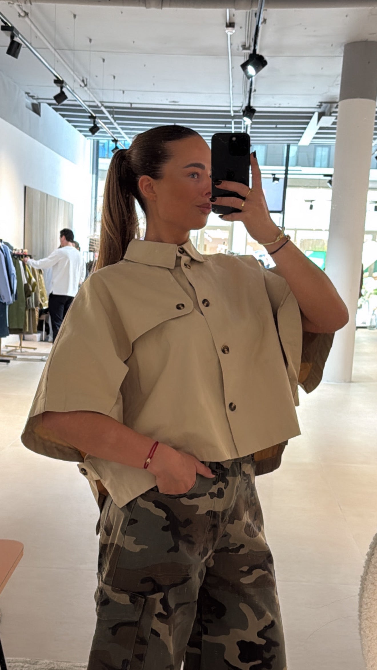 Trench Blouse Beige