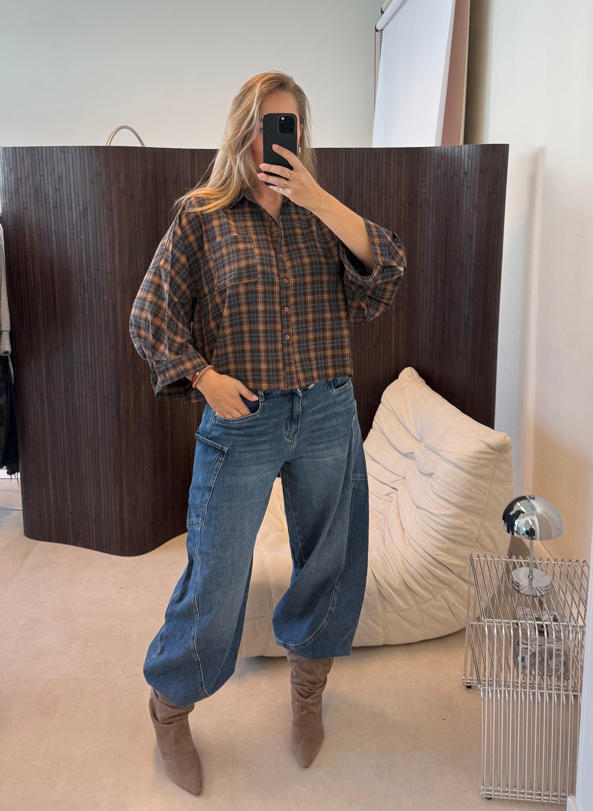 Pocket Jeans Donker Blauw