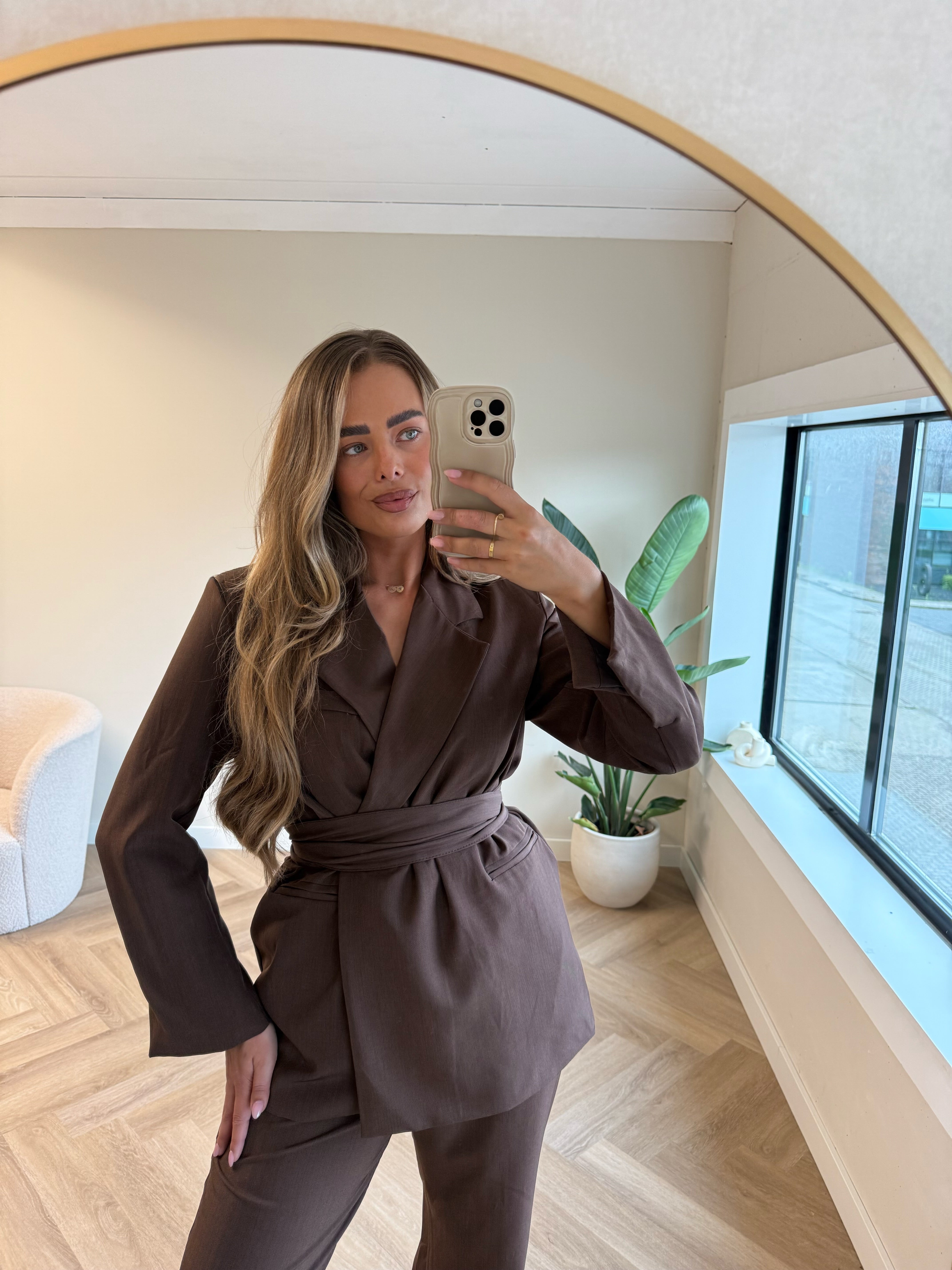 Two Piece Set Blazer Bruin | Noé