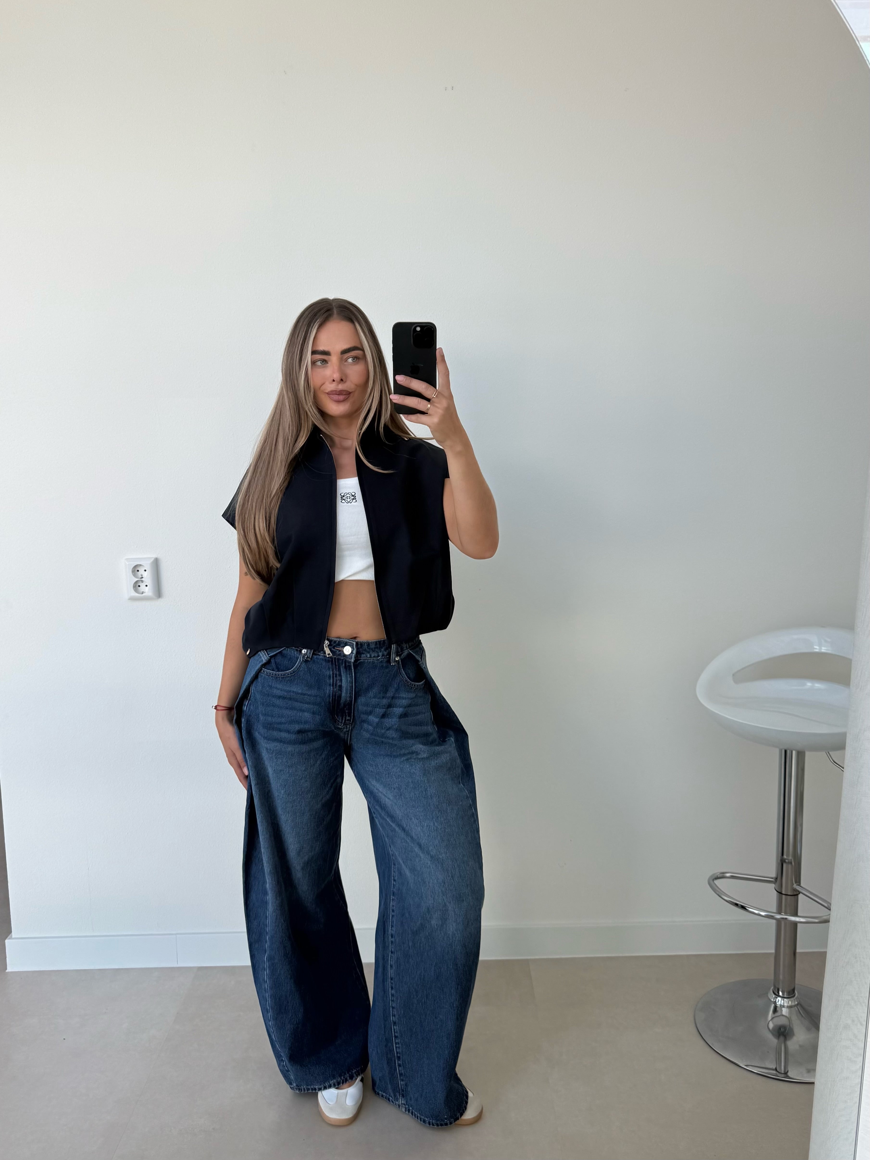 Ambika Bomber Gilet Navy | Ayla