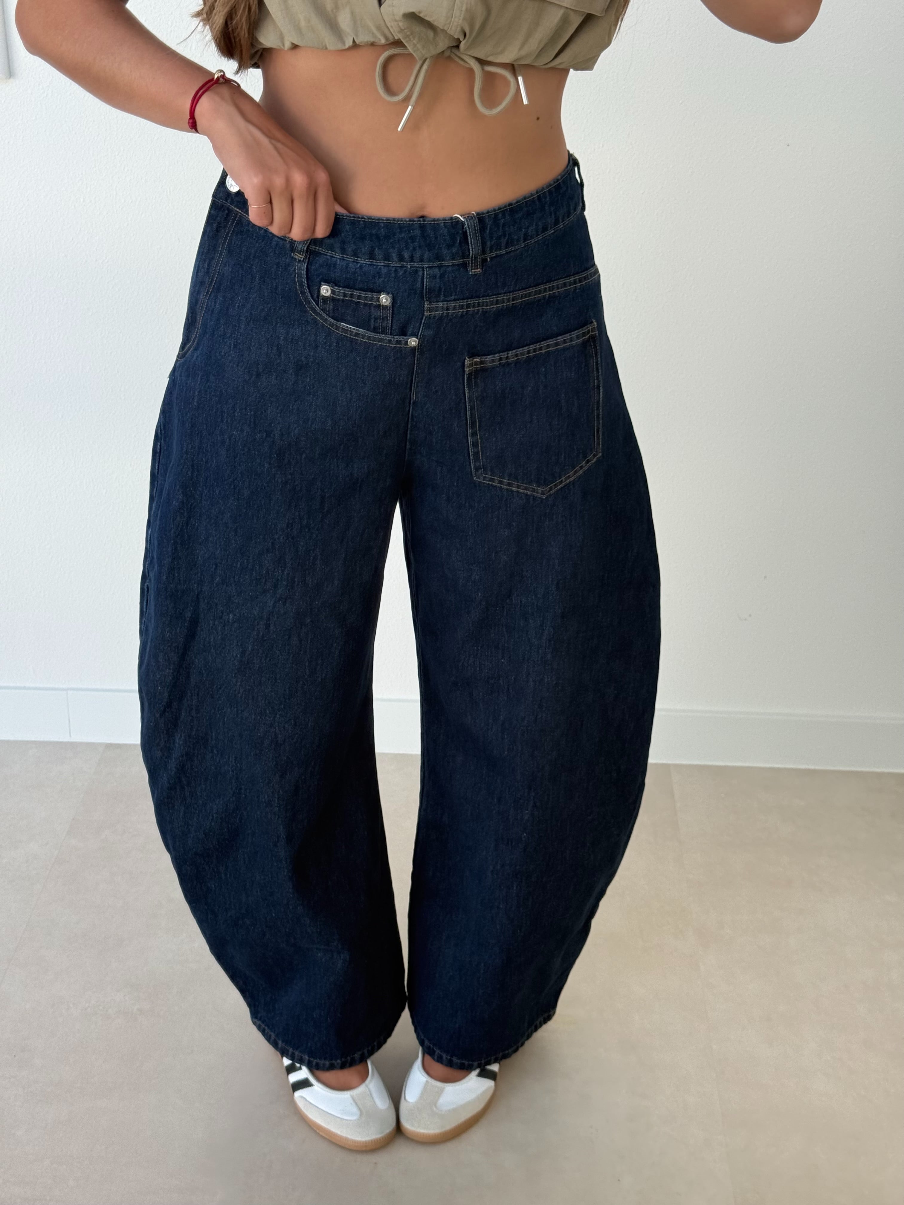 Pocket Balloon Jeans Blauw | Penny