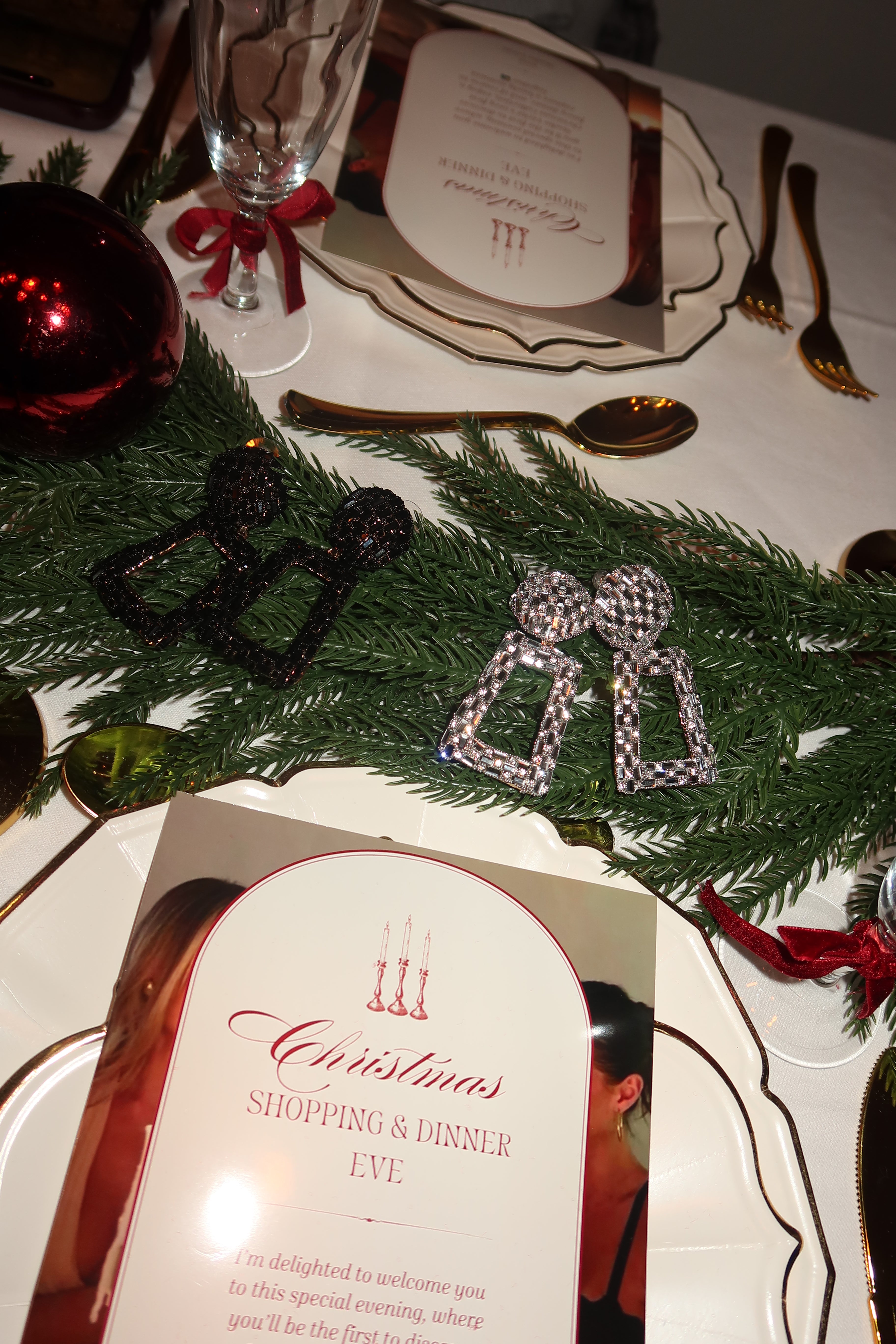 Hanger Oorbellen Steentjes Zwart