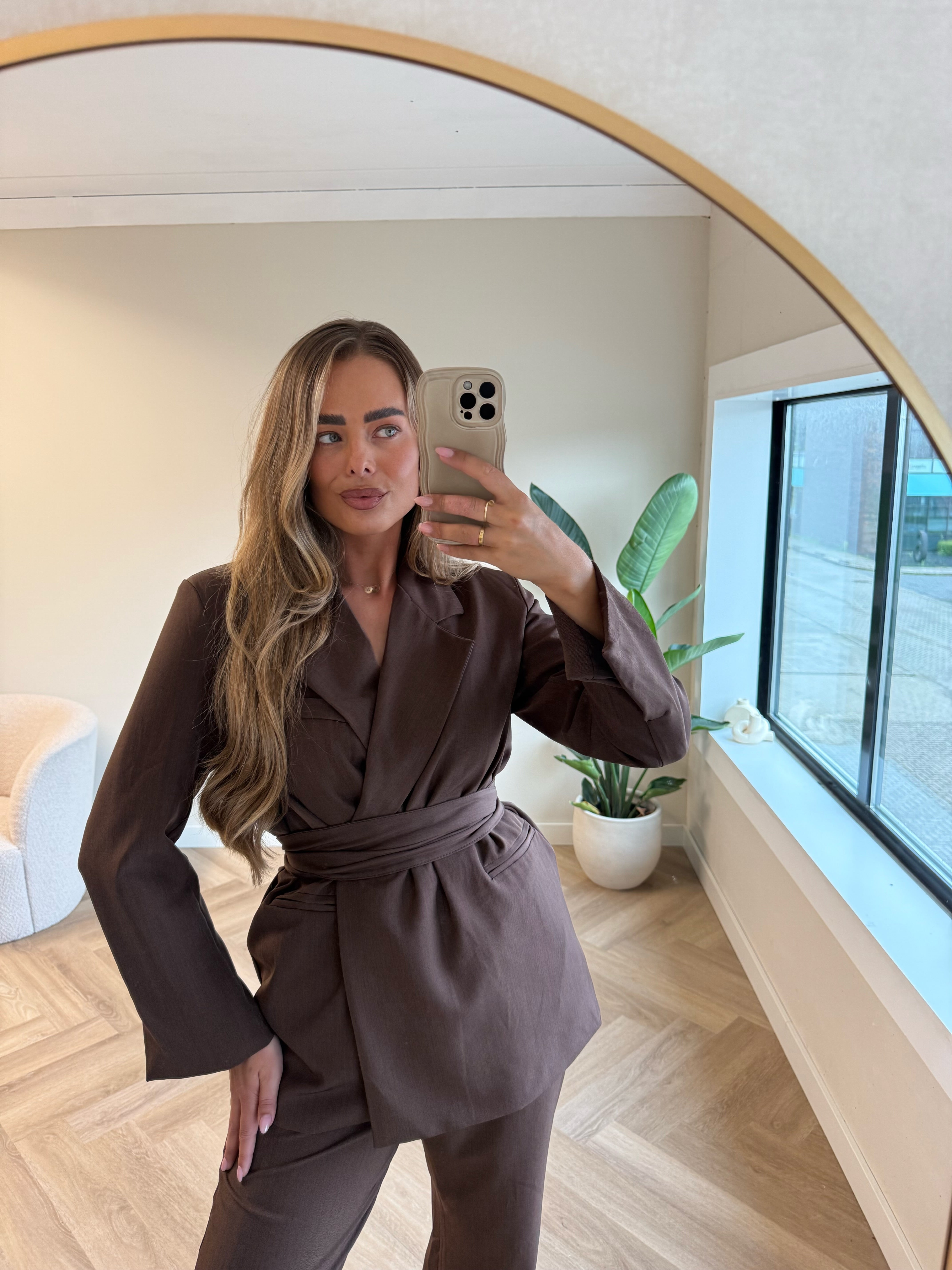 Two Piece Set Blazer Bruin | Noé