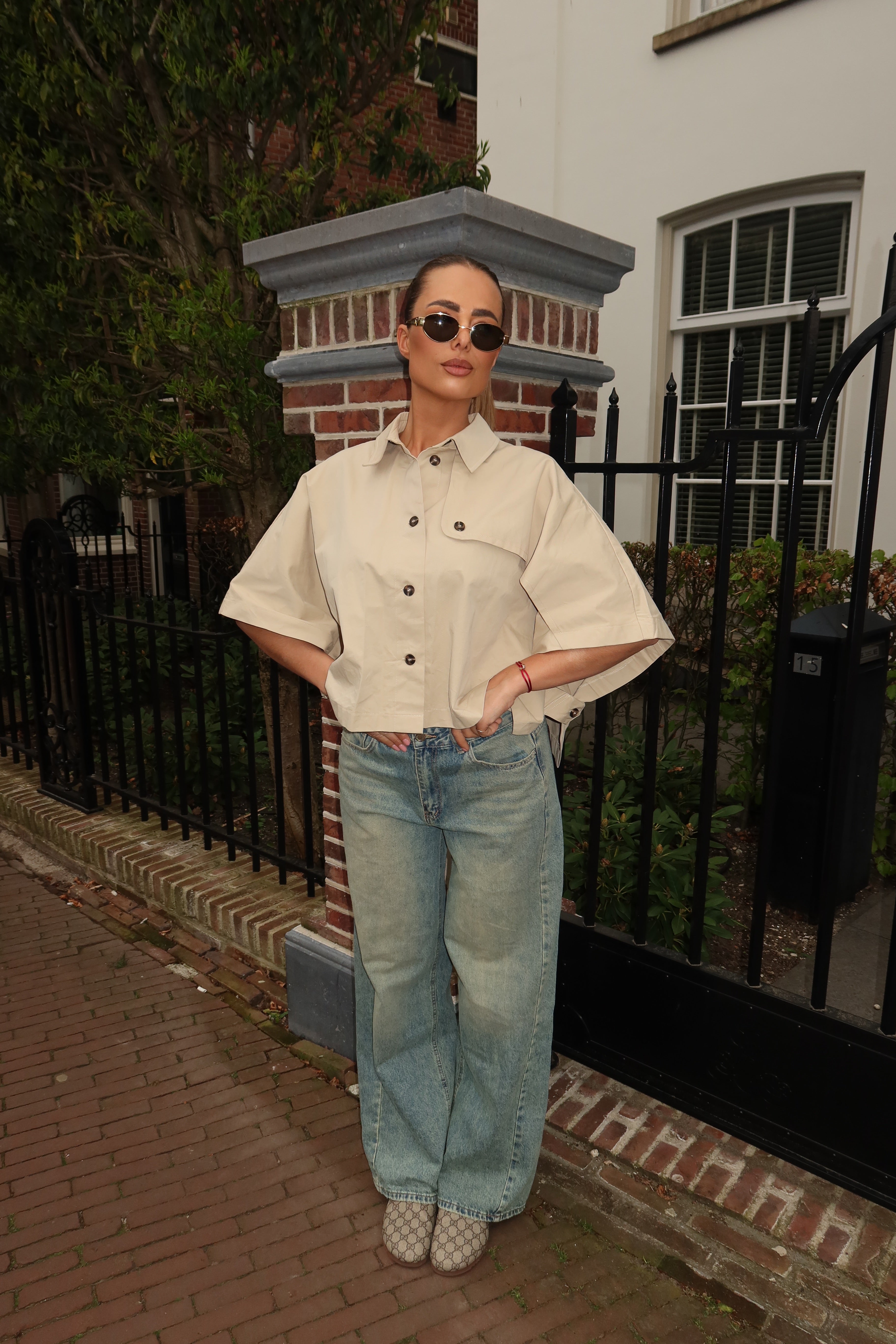 Vintage Jeans Brown Pockets | Jane