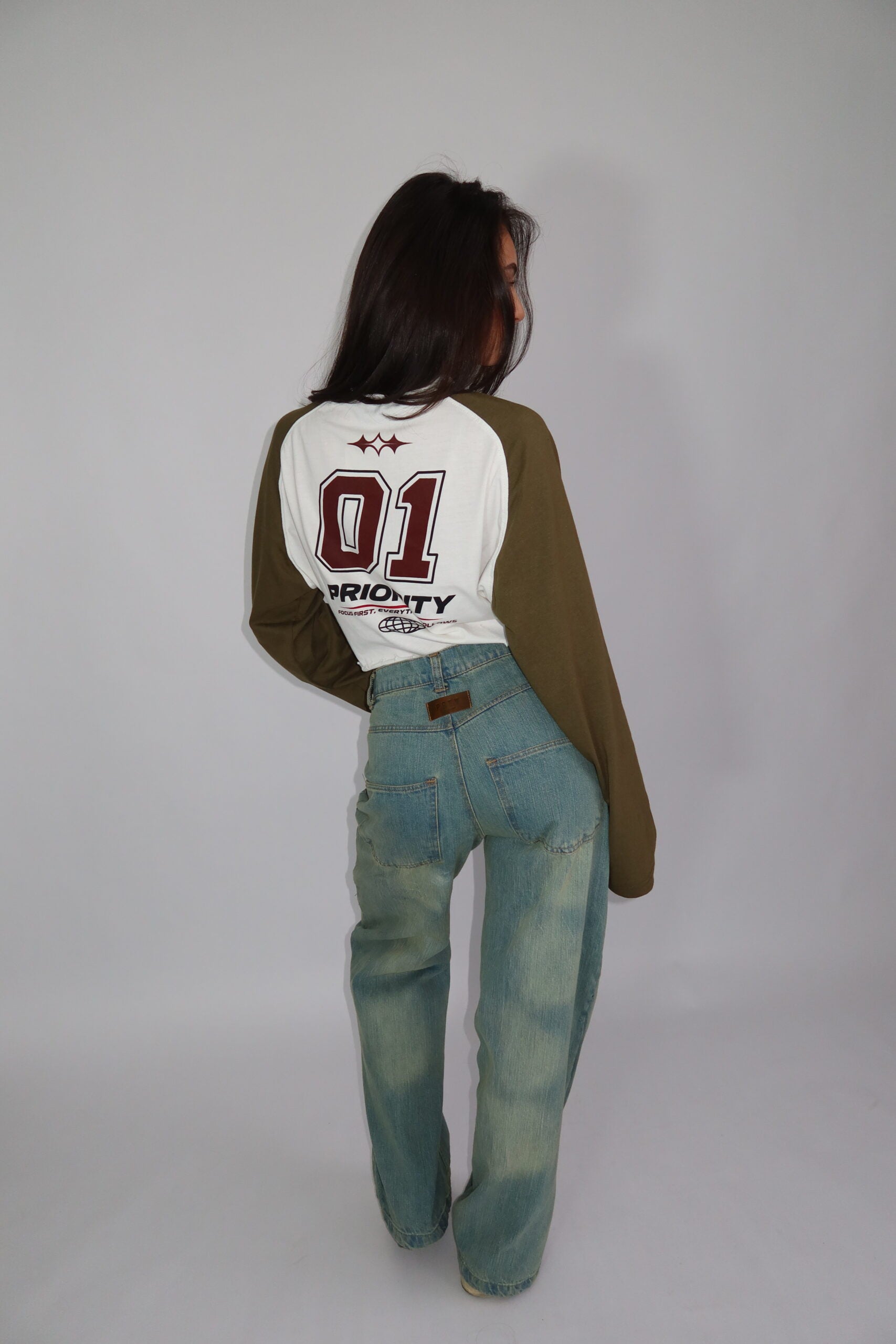 Priority Cropped Longsleeve Groen