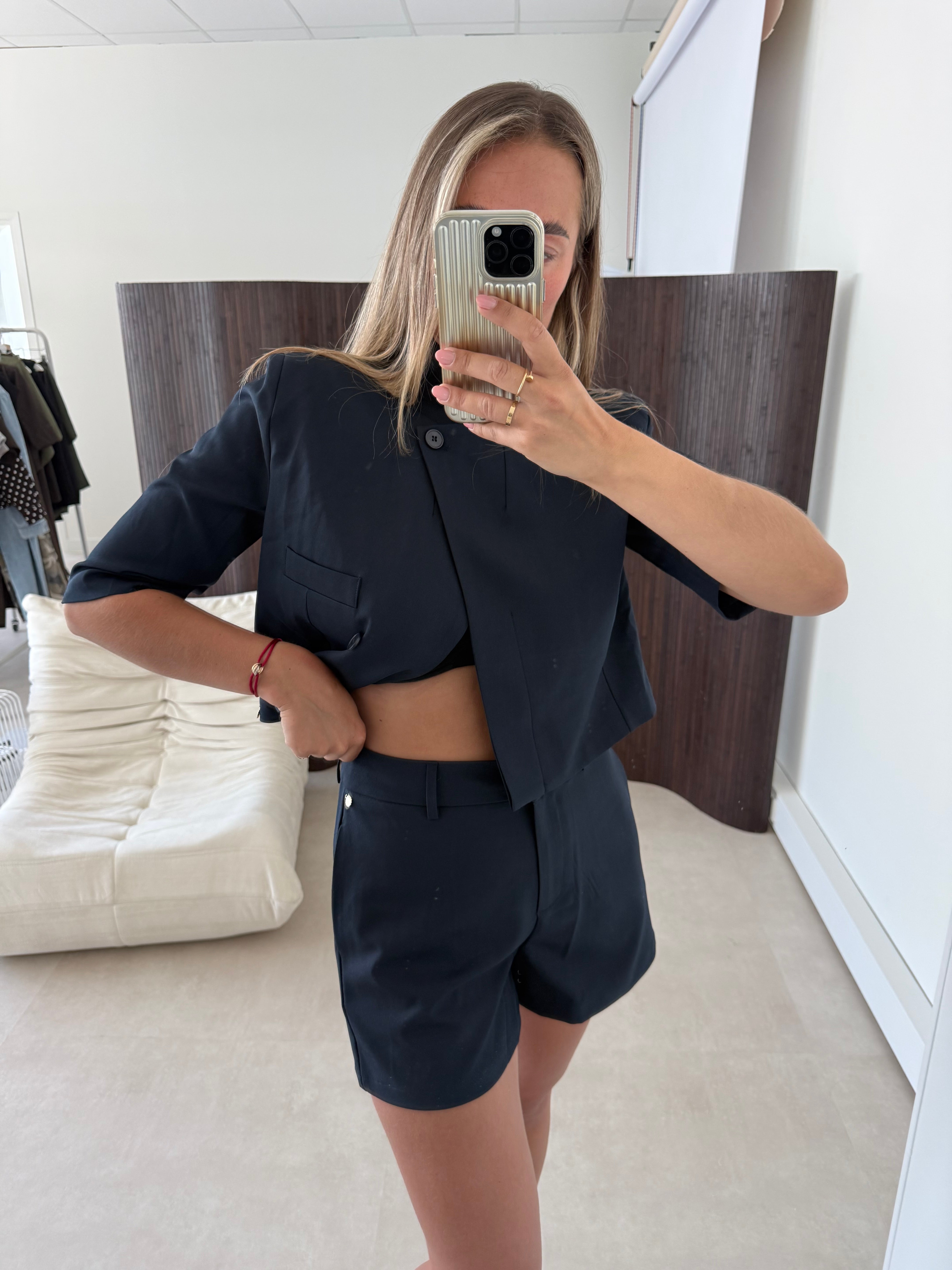 Ambika Pantalon Short Navy | Ayla