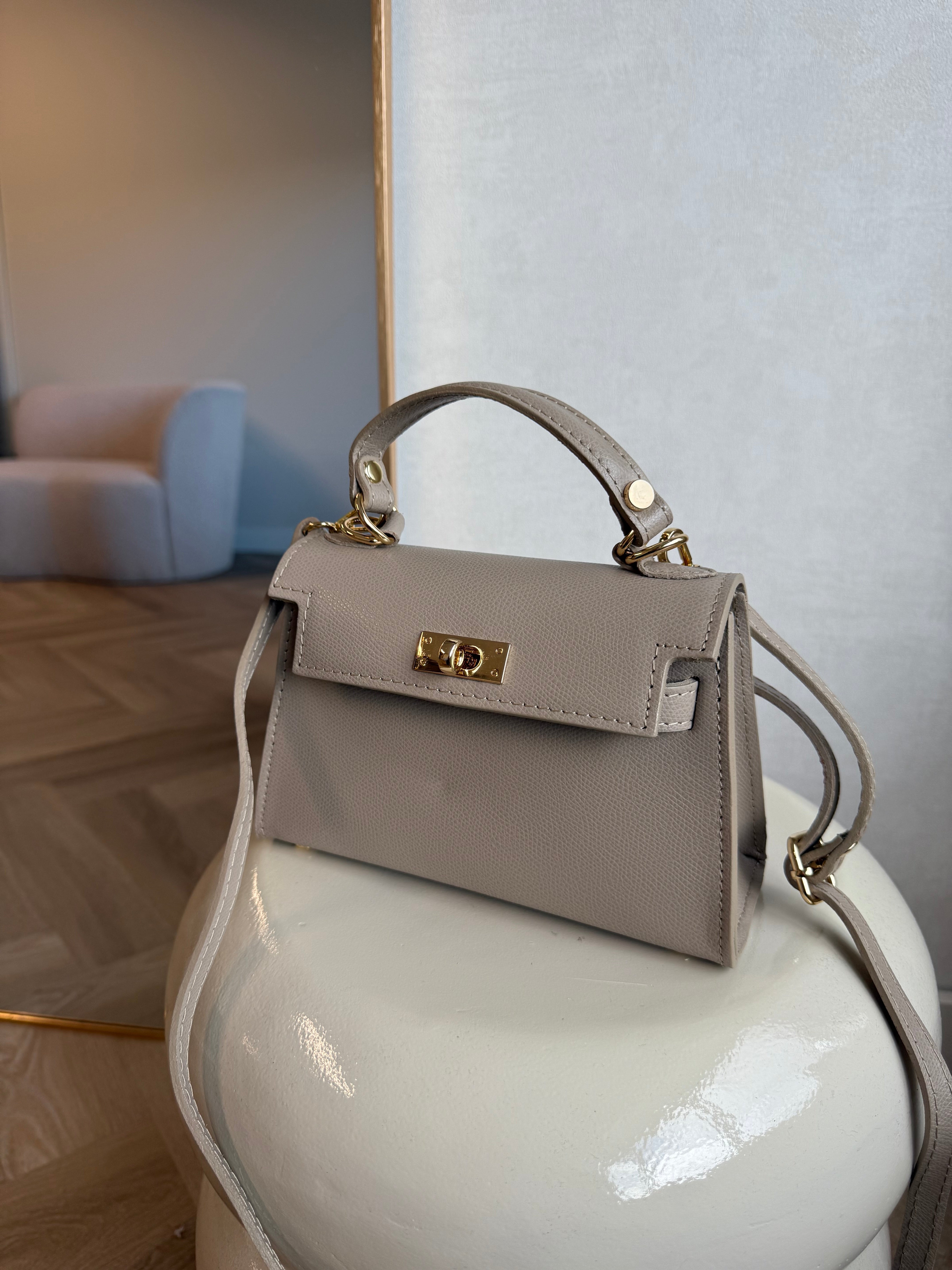 Leren Dames Tas Beige | Claire