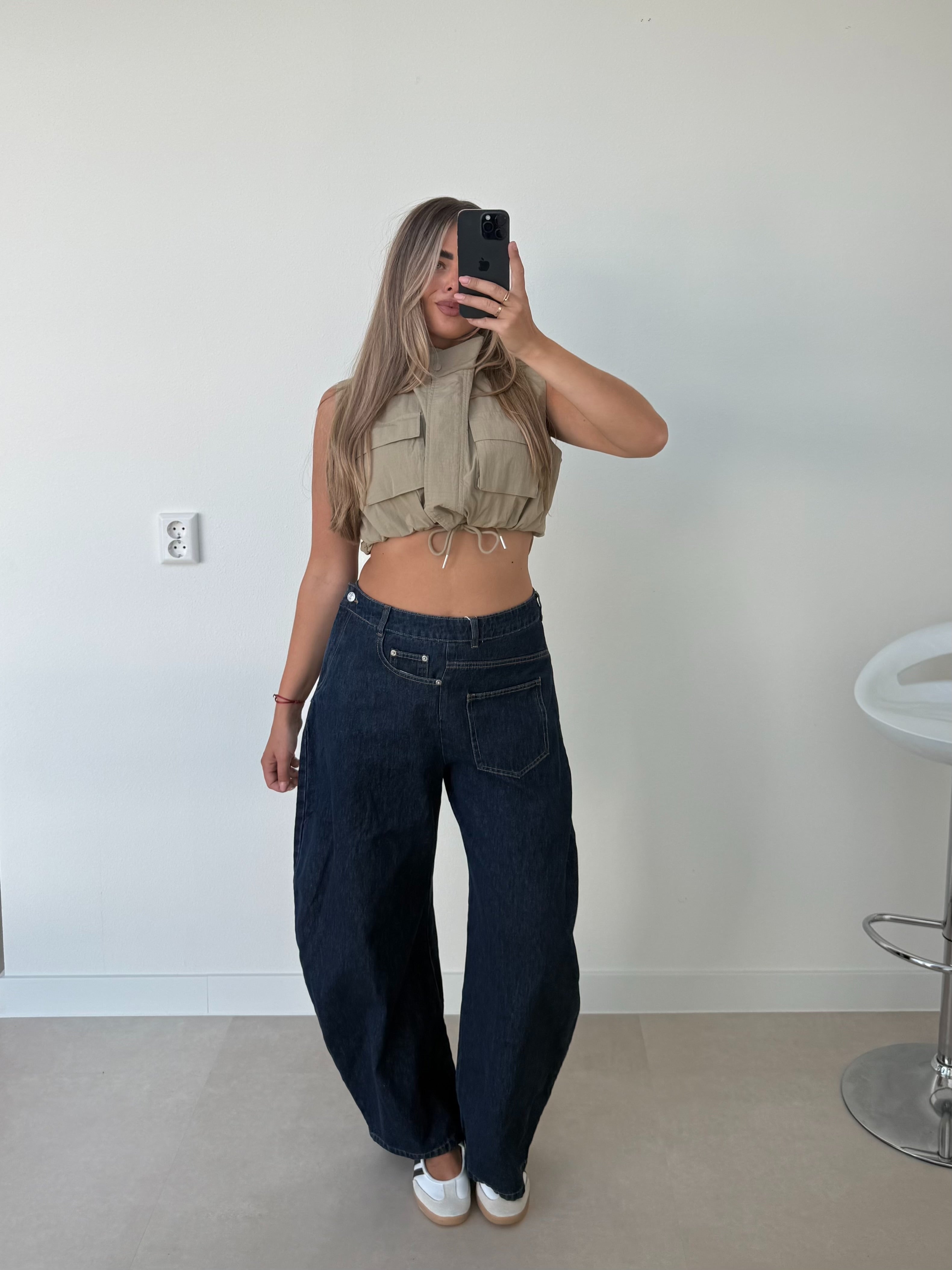 Pocket Balloon Jeans Blauw | Penny