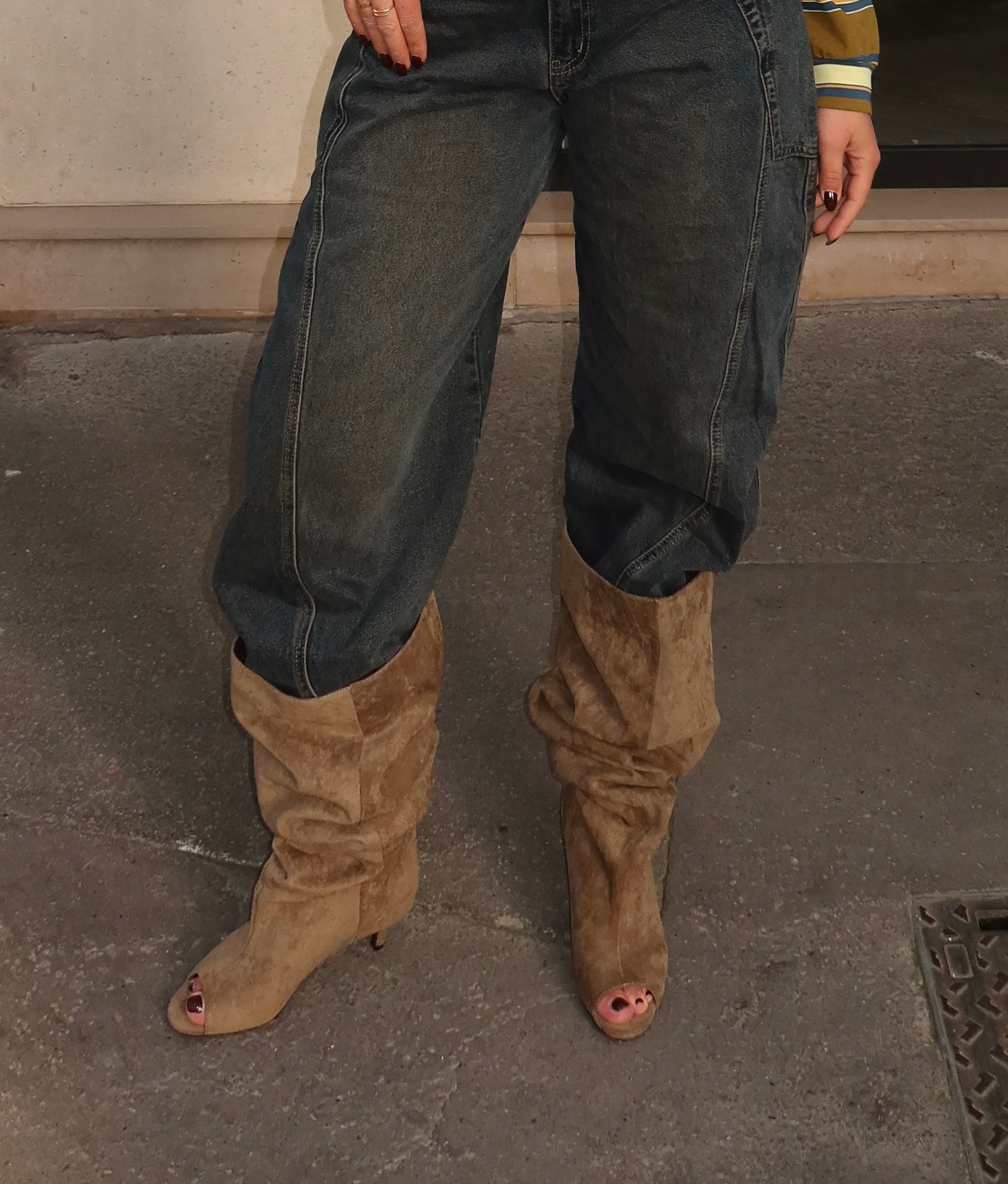 Afzak Laarzen Kitten Heel Army Groen