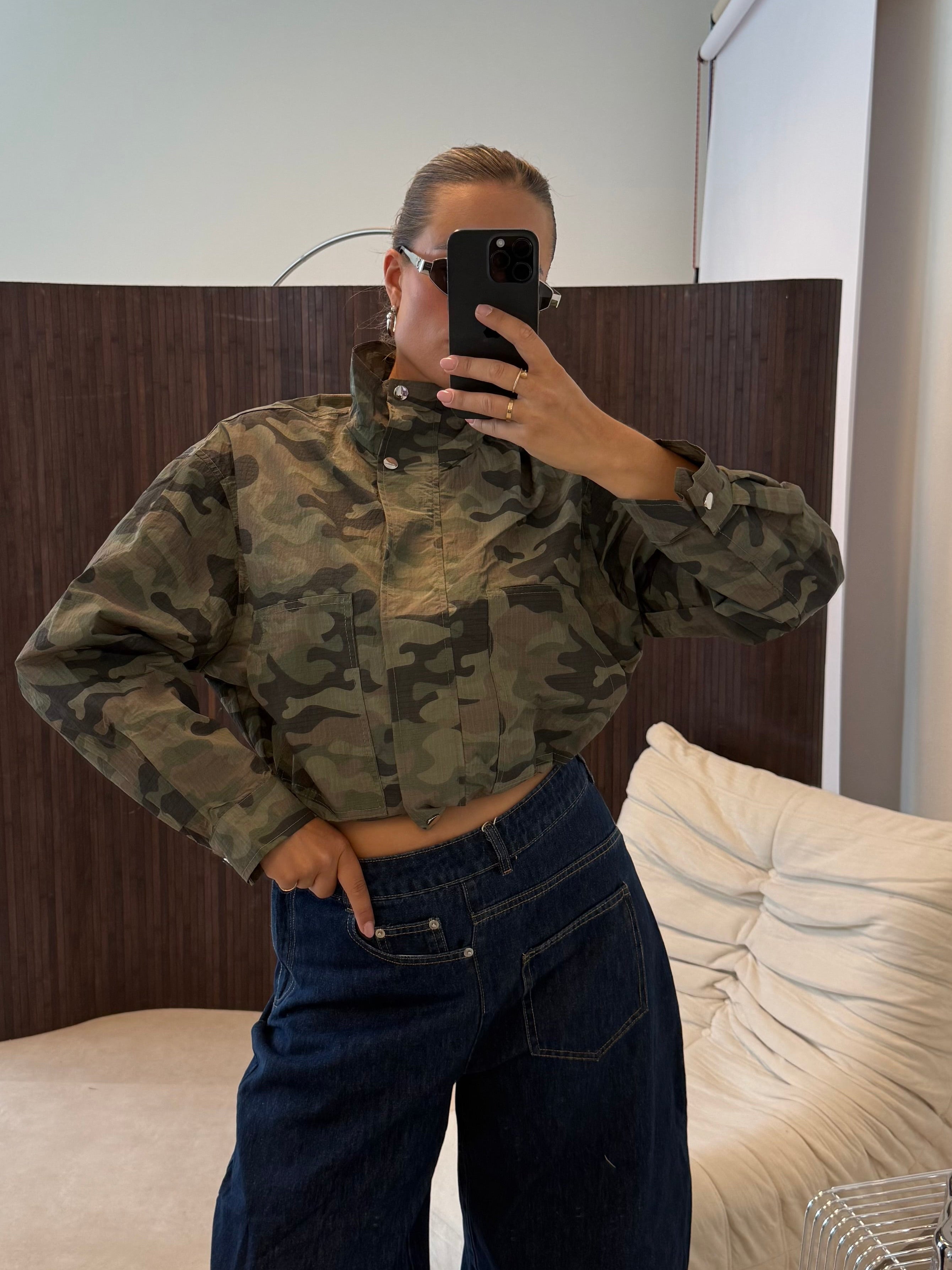Camouflage Jacket Army Groen