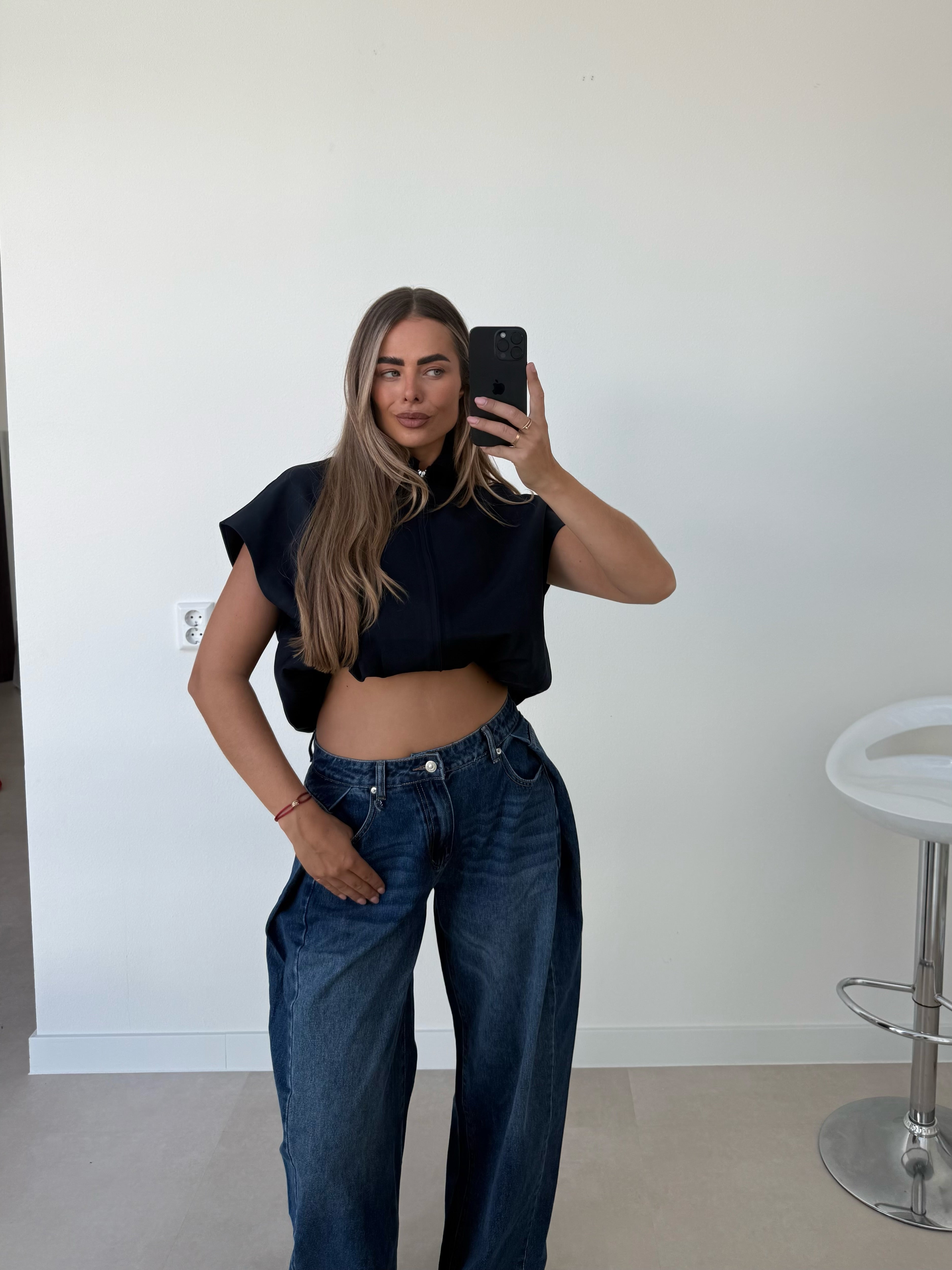 Ambika Bomber Gilet Navy | Ayla