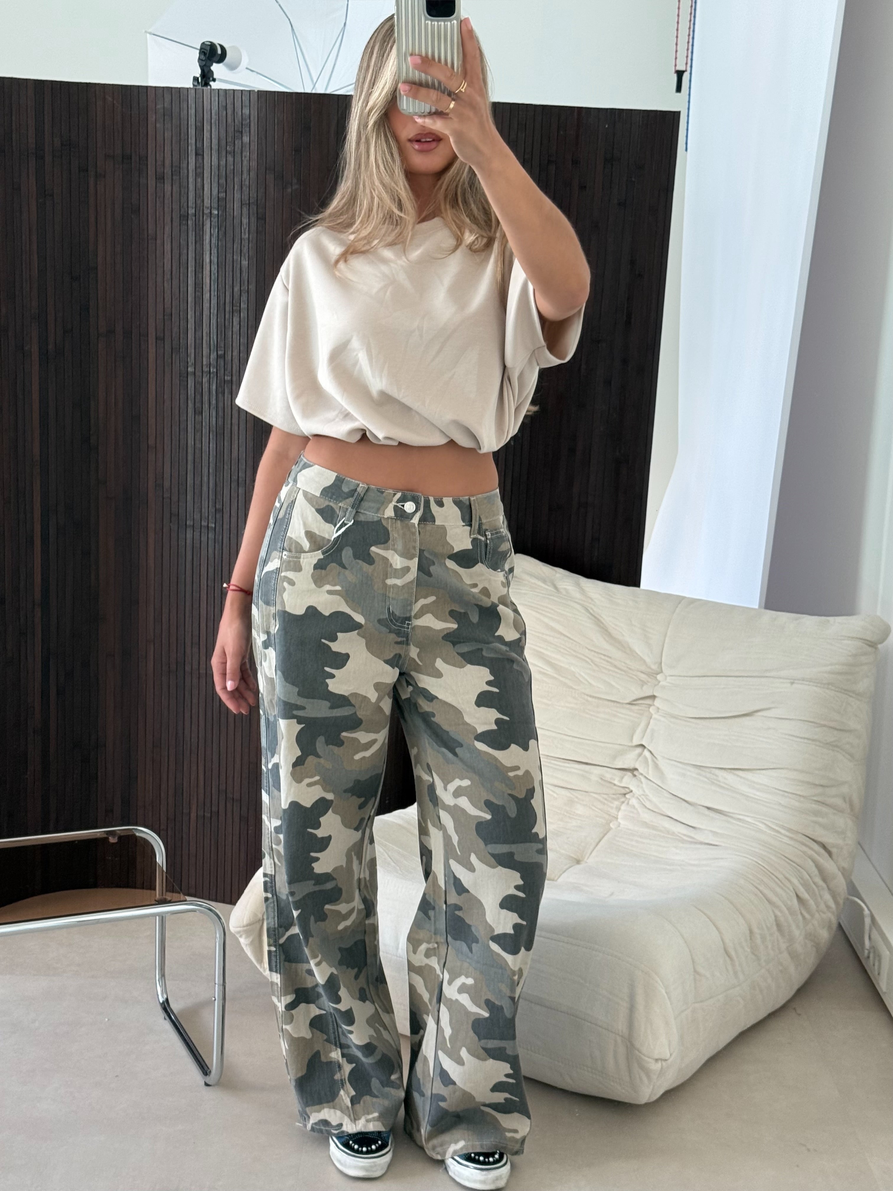 Queen Hearts Camouflage Jeans