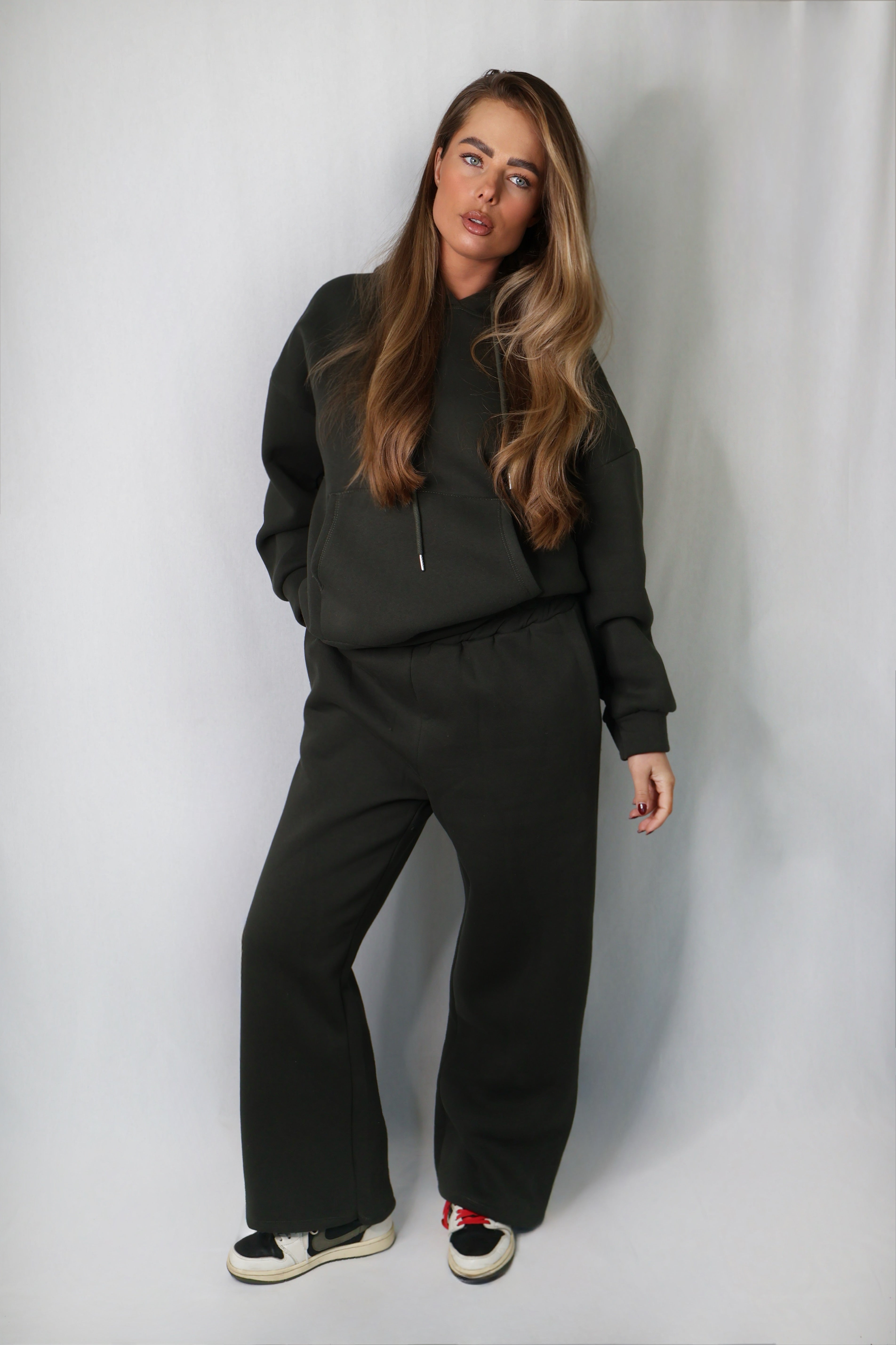 Jogging Set Fleece Groen | Sky