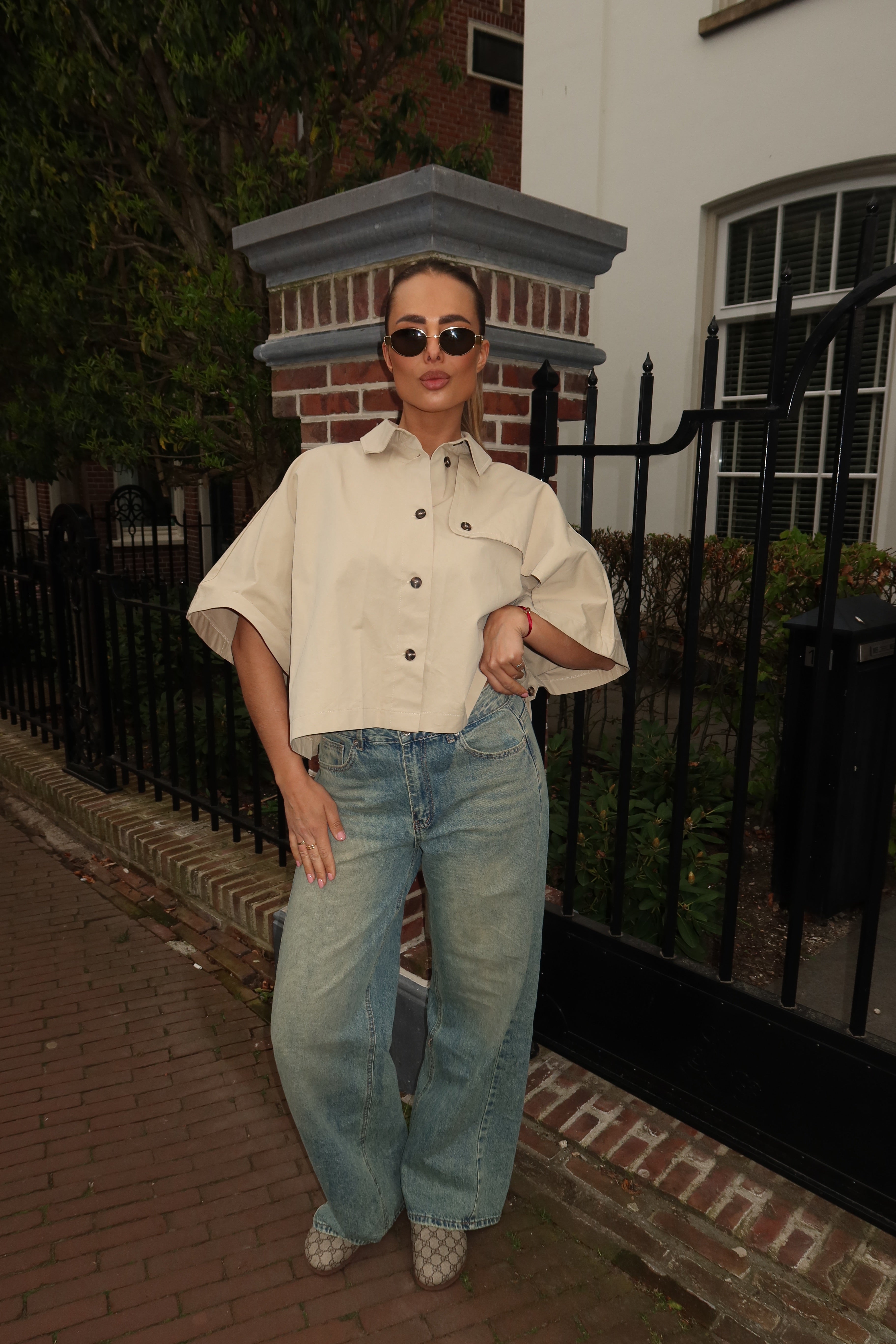 Vintage Jeans Brown Pockets | Jane