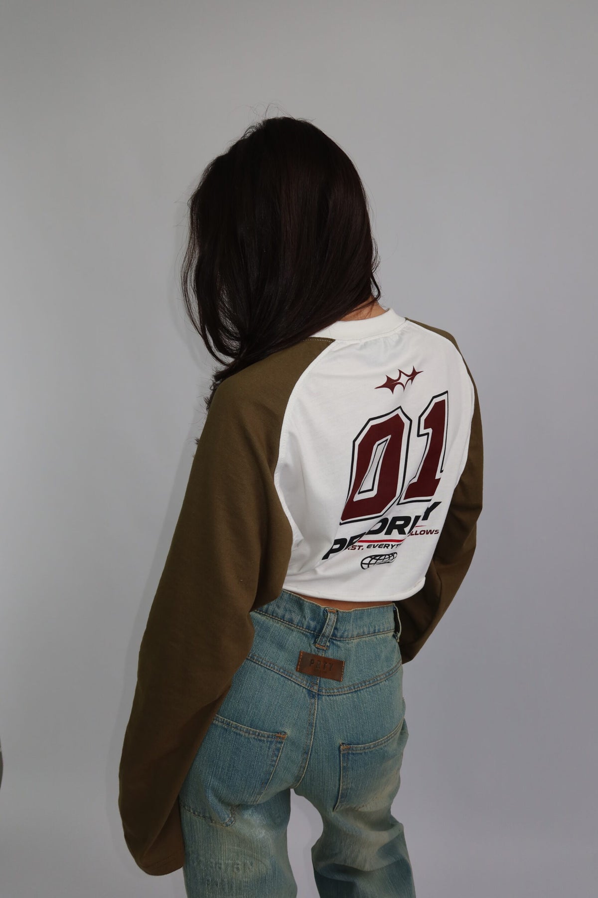 Priority Cropped Longsleeve Groen