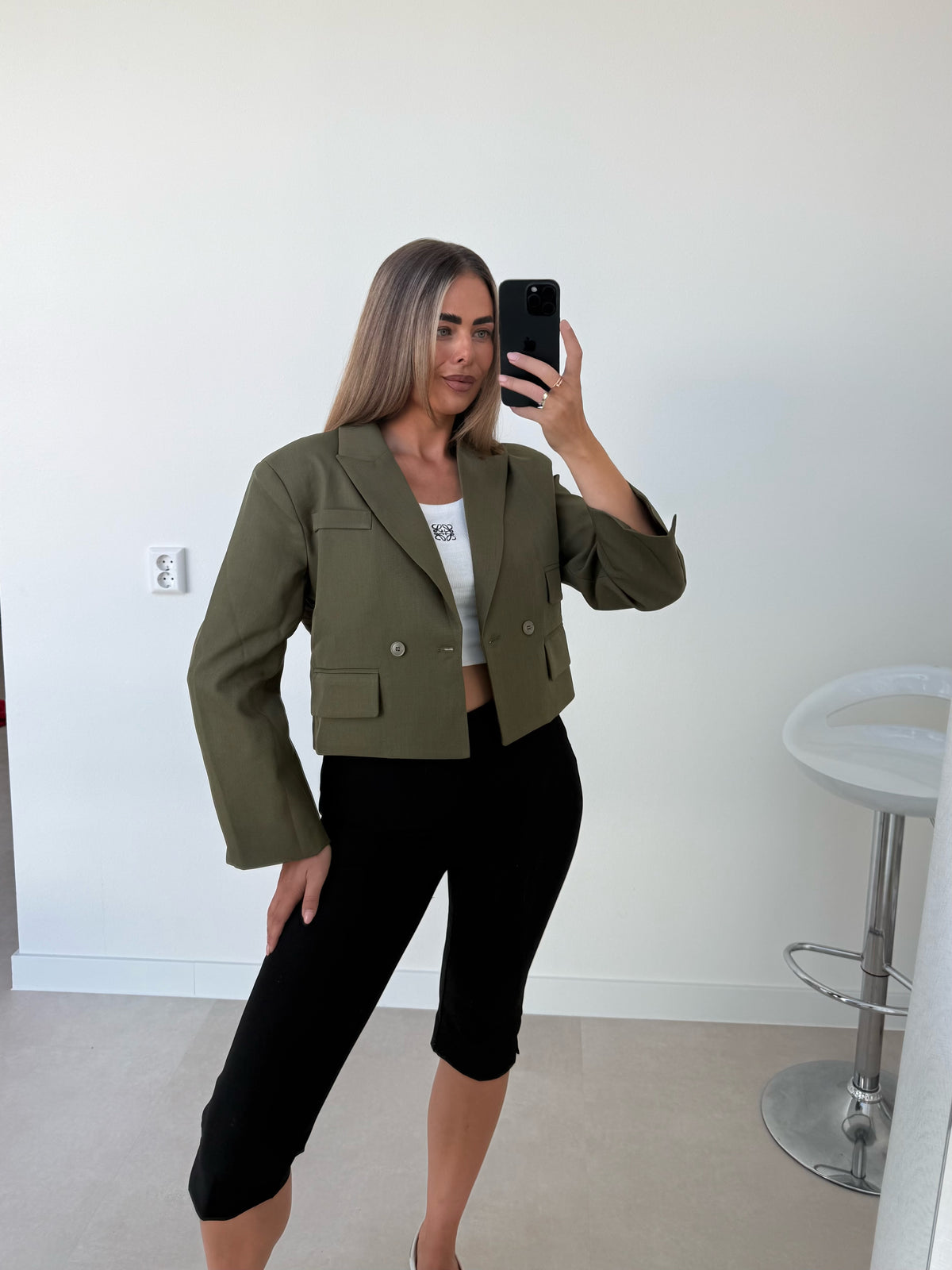 Ambika Blazer Army Groen