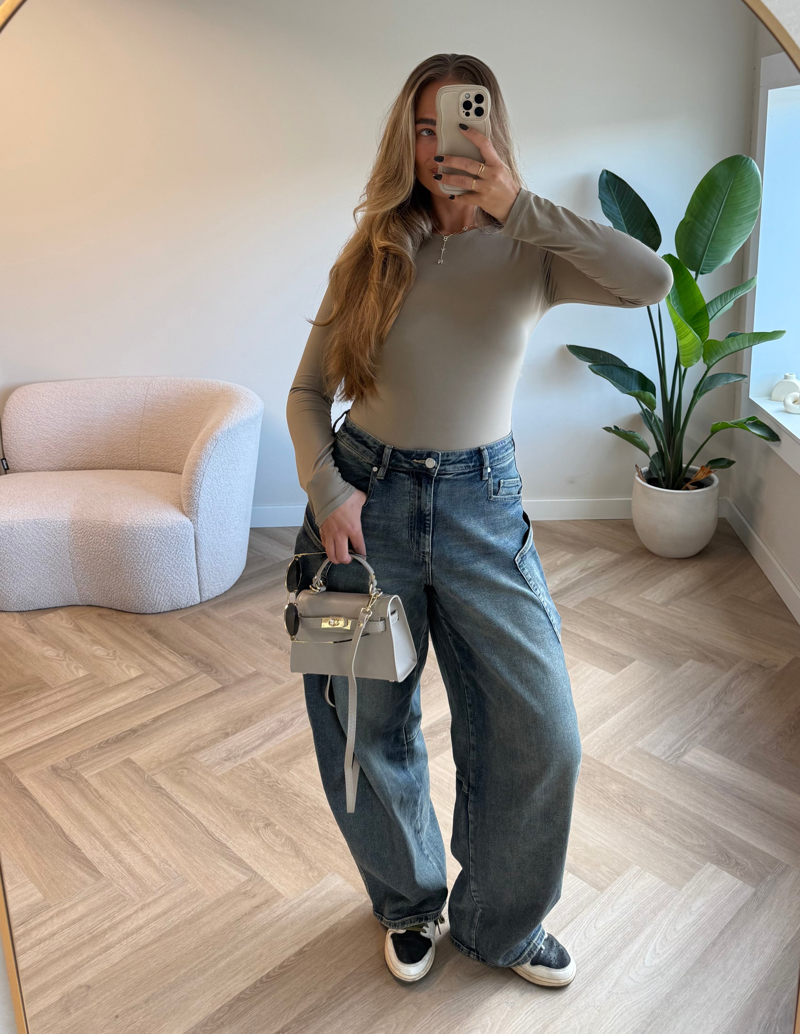Leren Dames Tas Beige | Claire