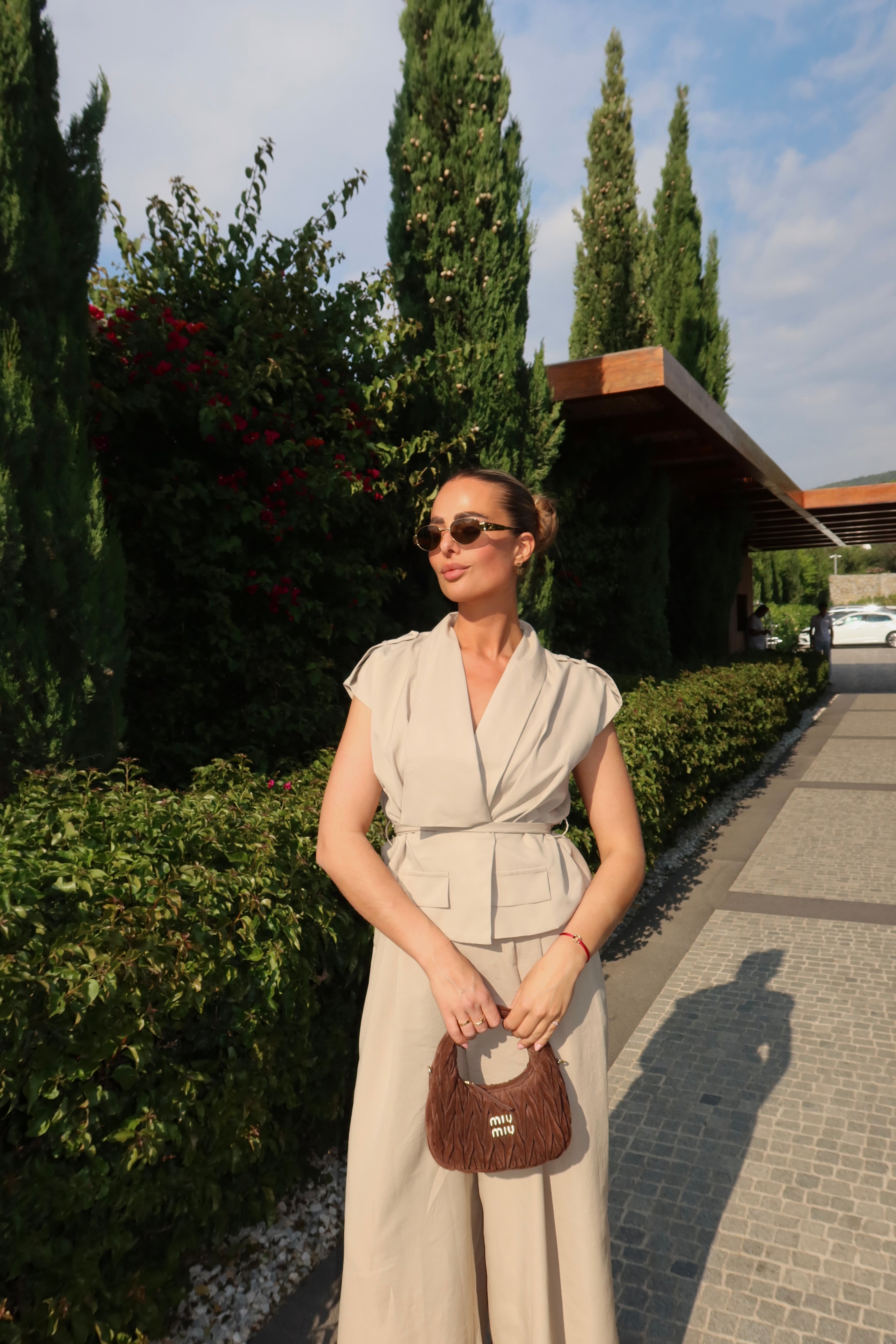 Top met Ceintuur Beige | Tess