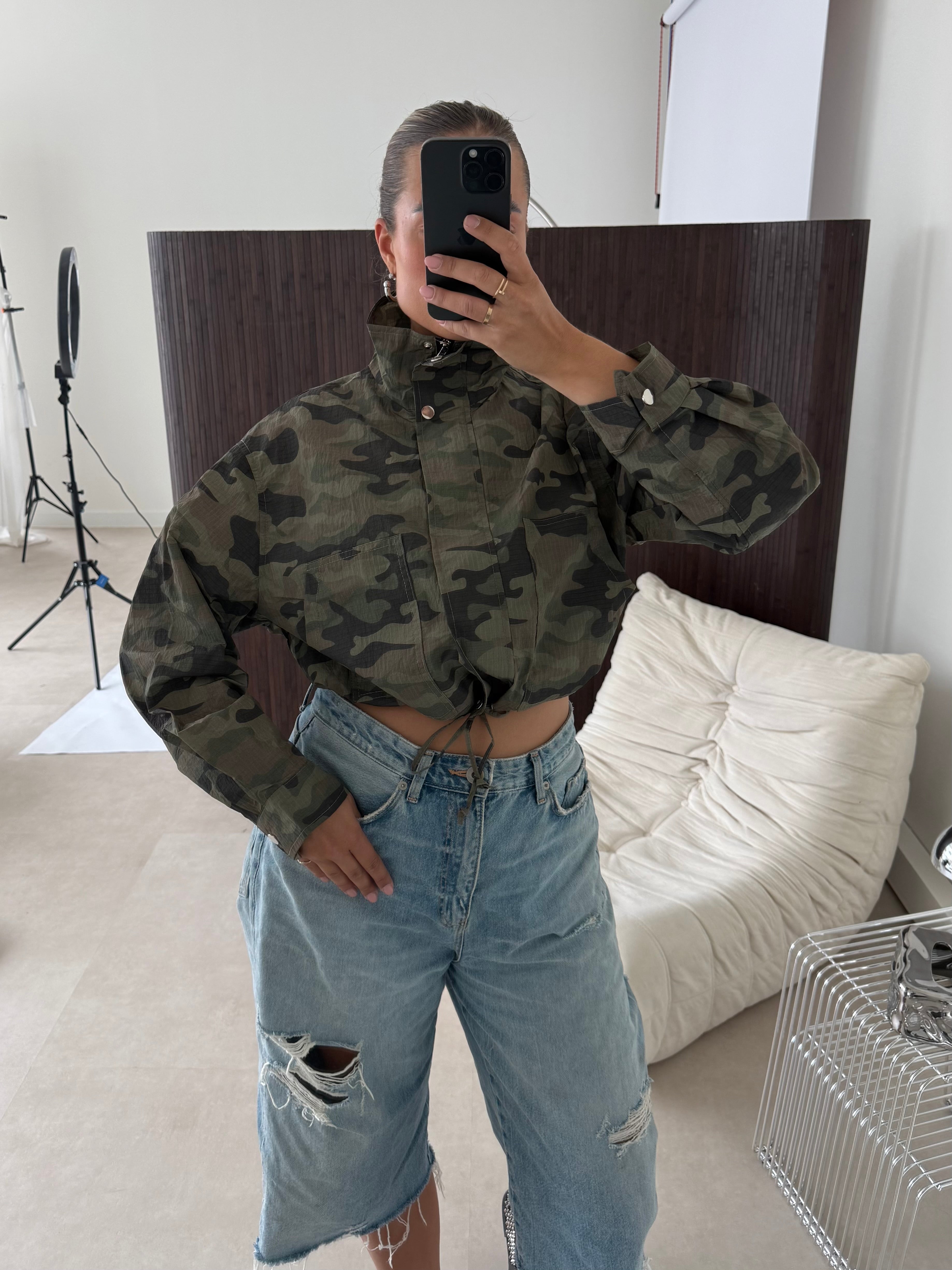 Camouflage Jacket Army Groen