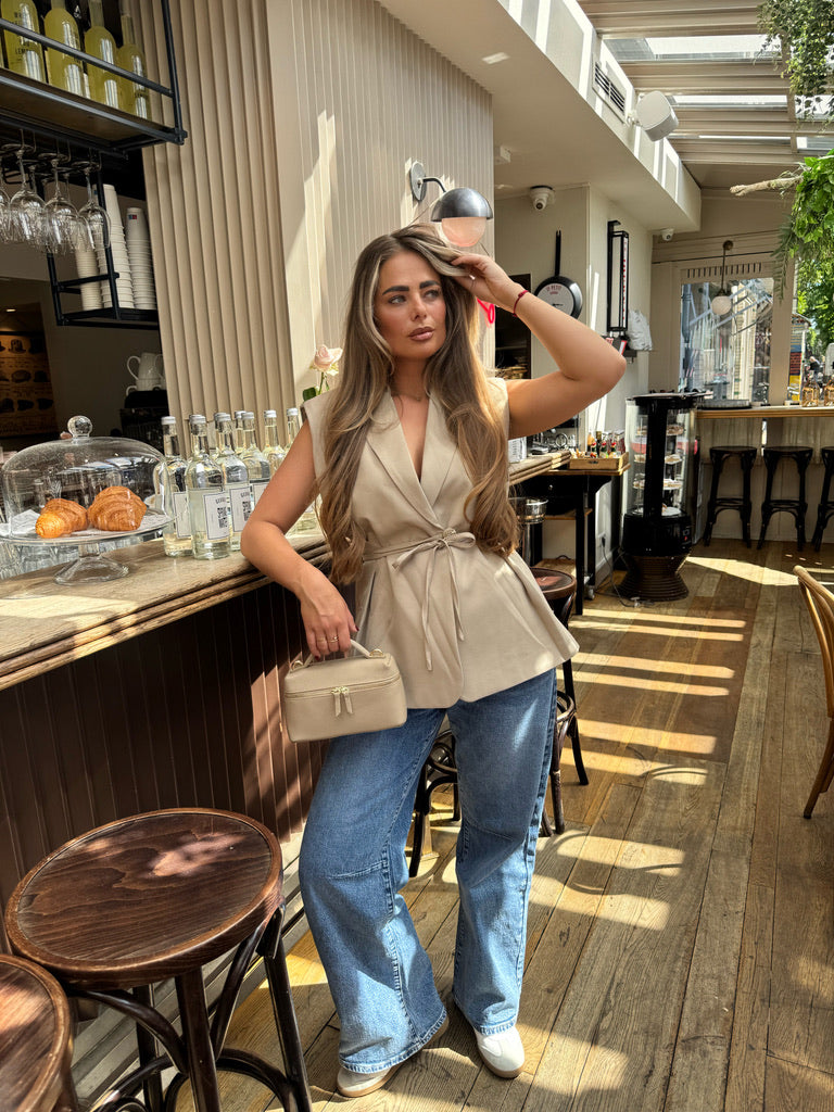 Queen Hearts Wide Leg Jeans Blauw | Roxy