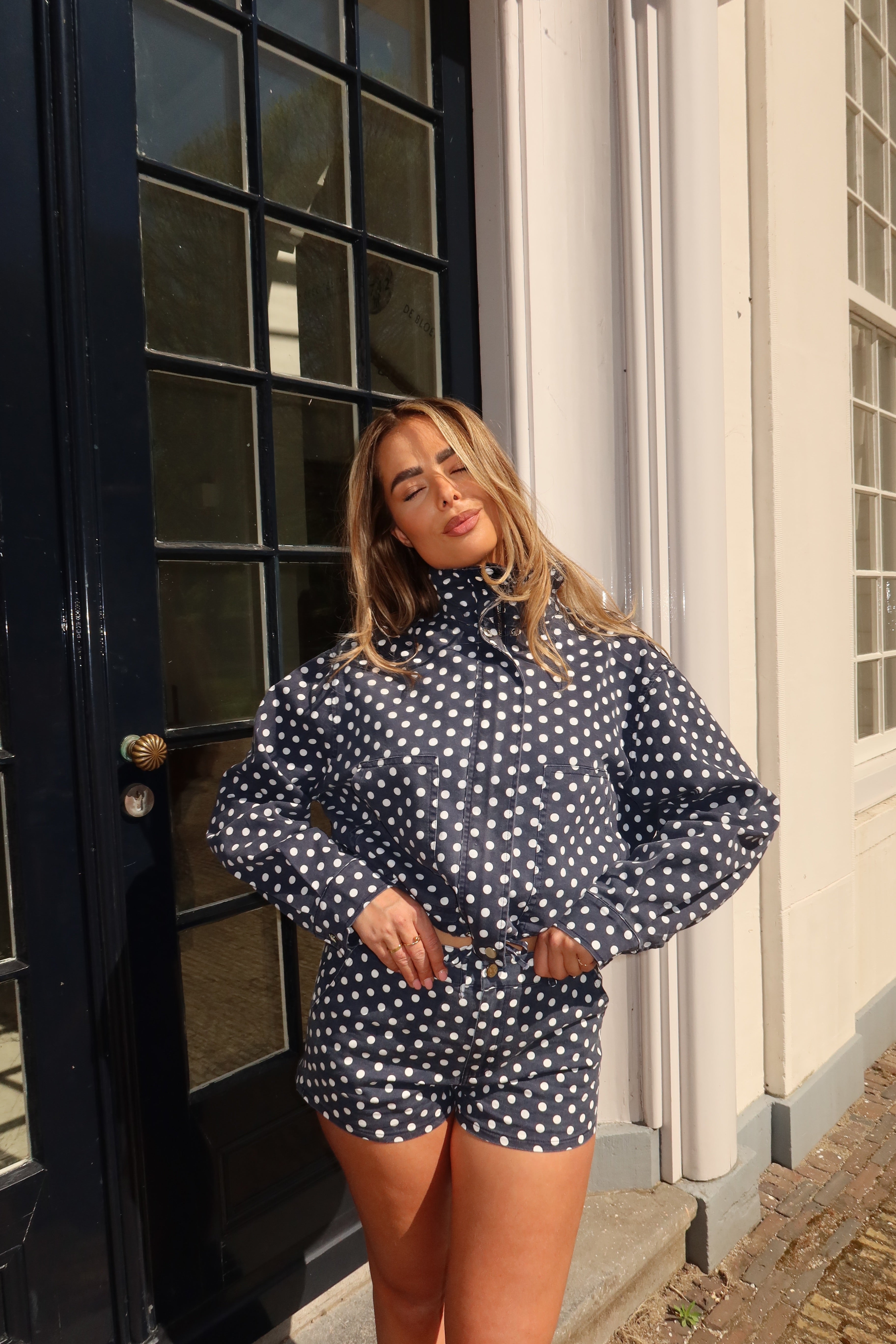 Polkadot Jasje Blauw