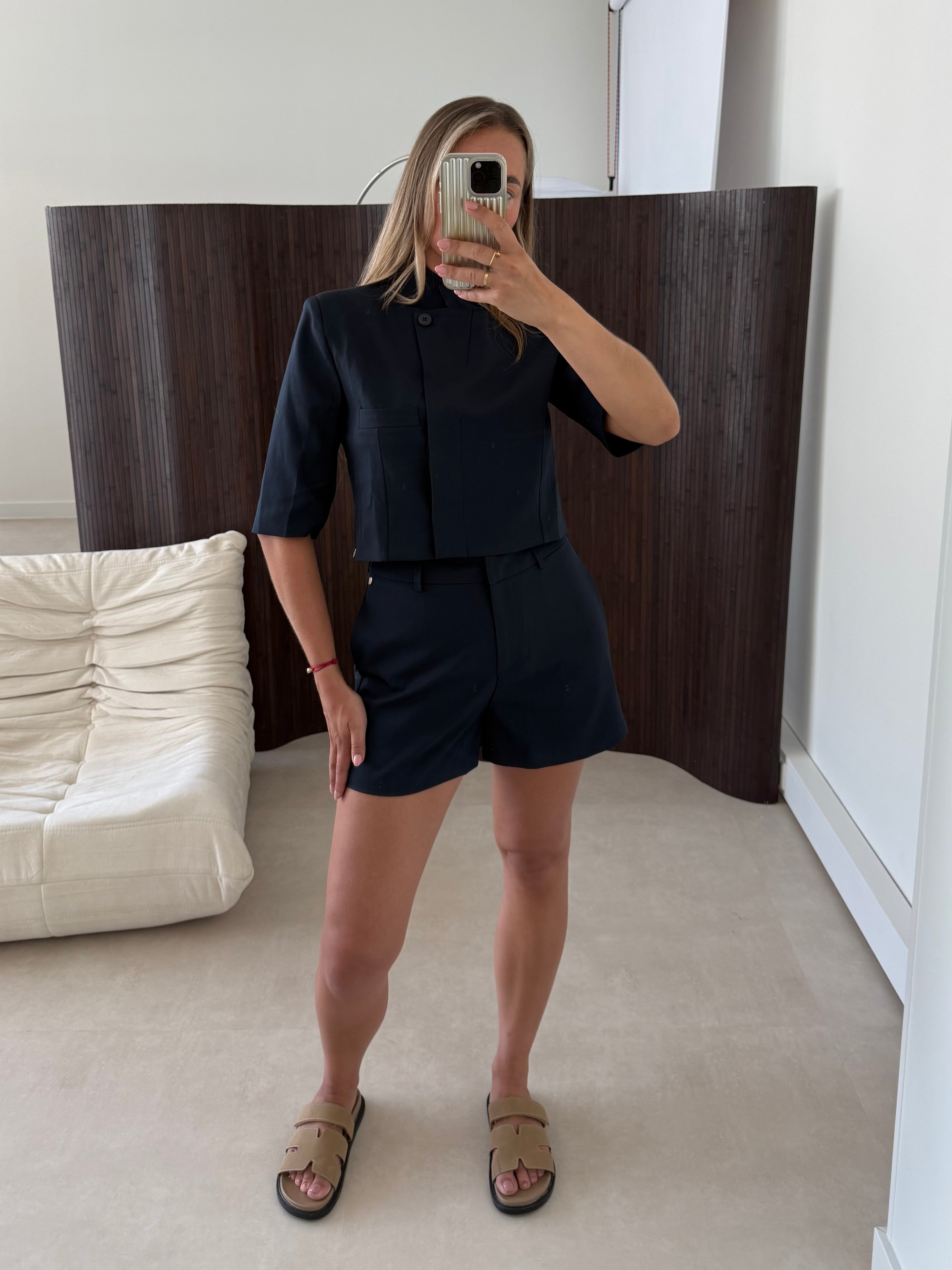 Ambika Korte Overslag Blazer Navy | Ayla