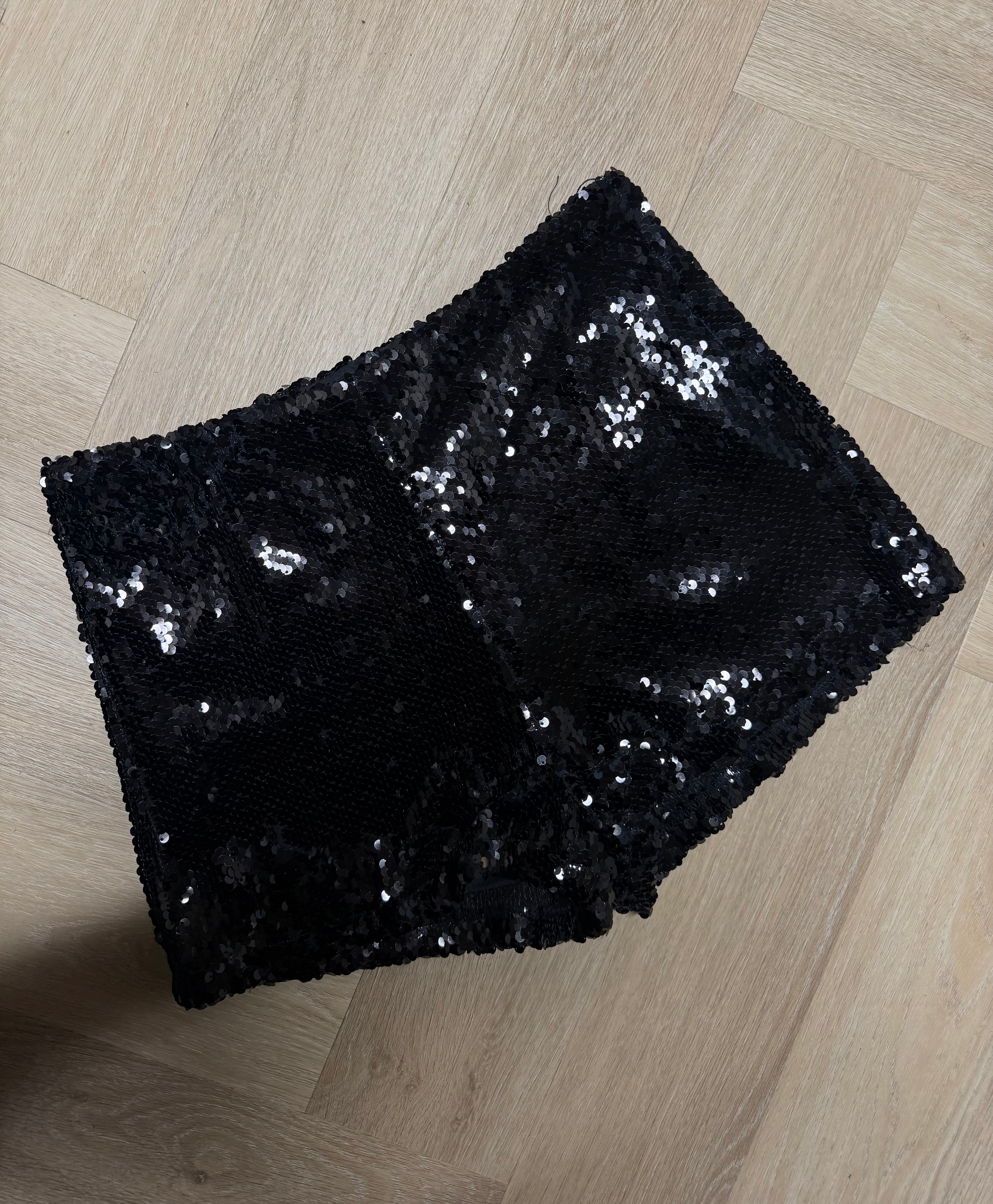 Kort Broekje Pailletten Zwart | Elin