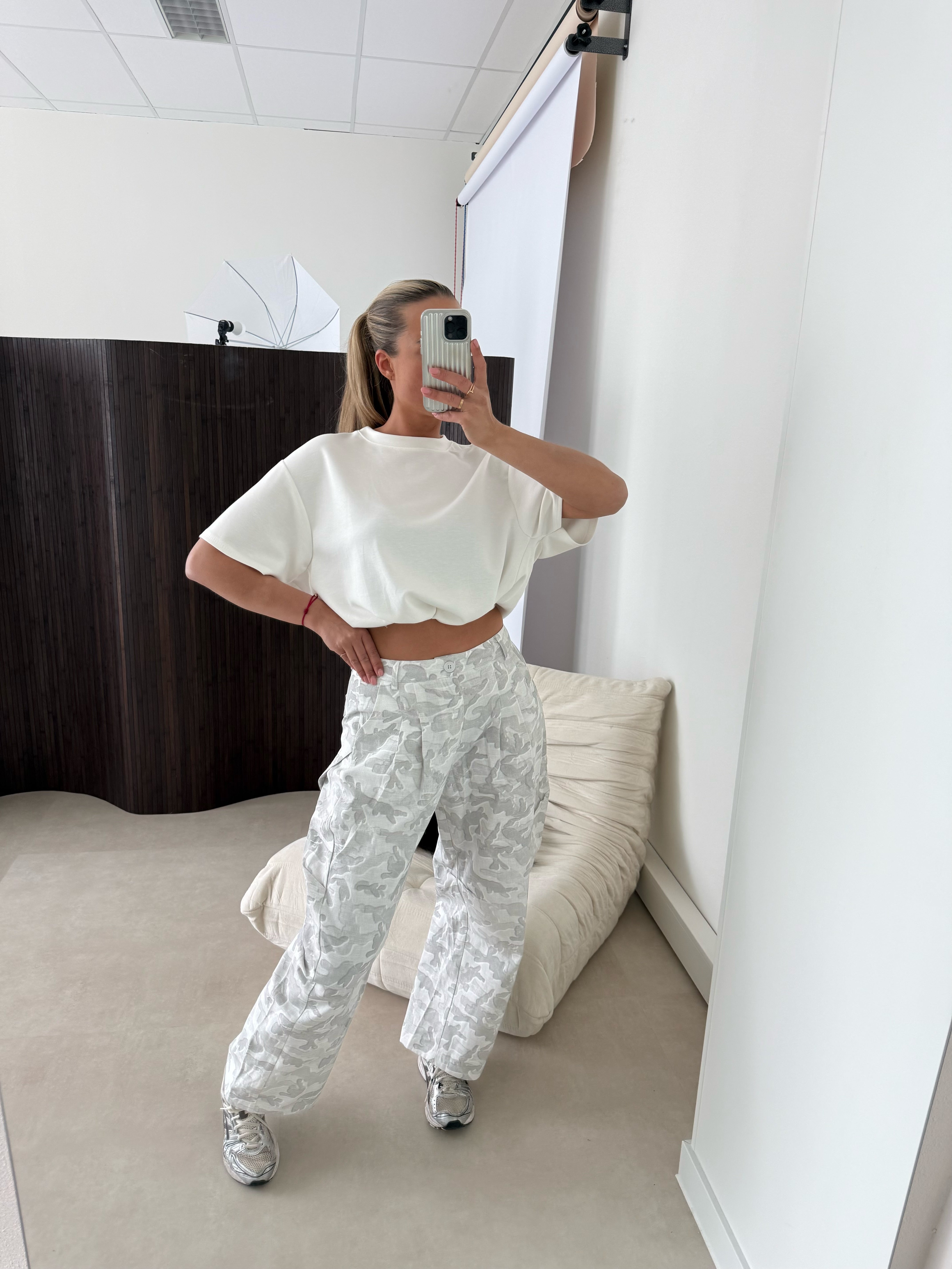 Camouflage Pants Grijs | Chelsey