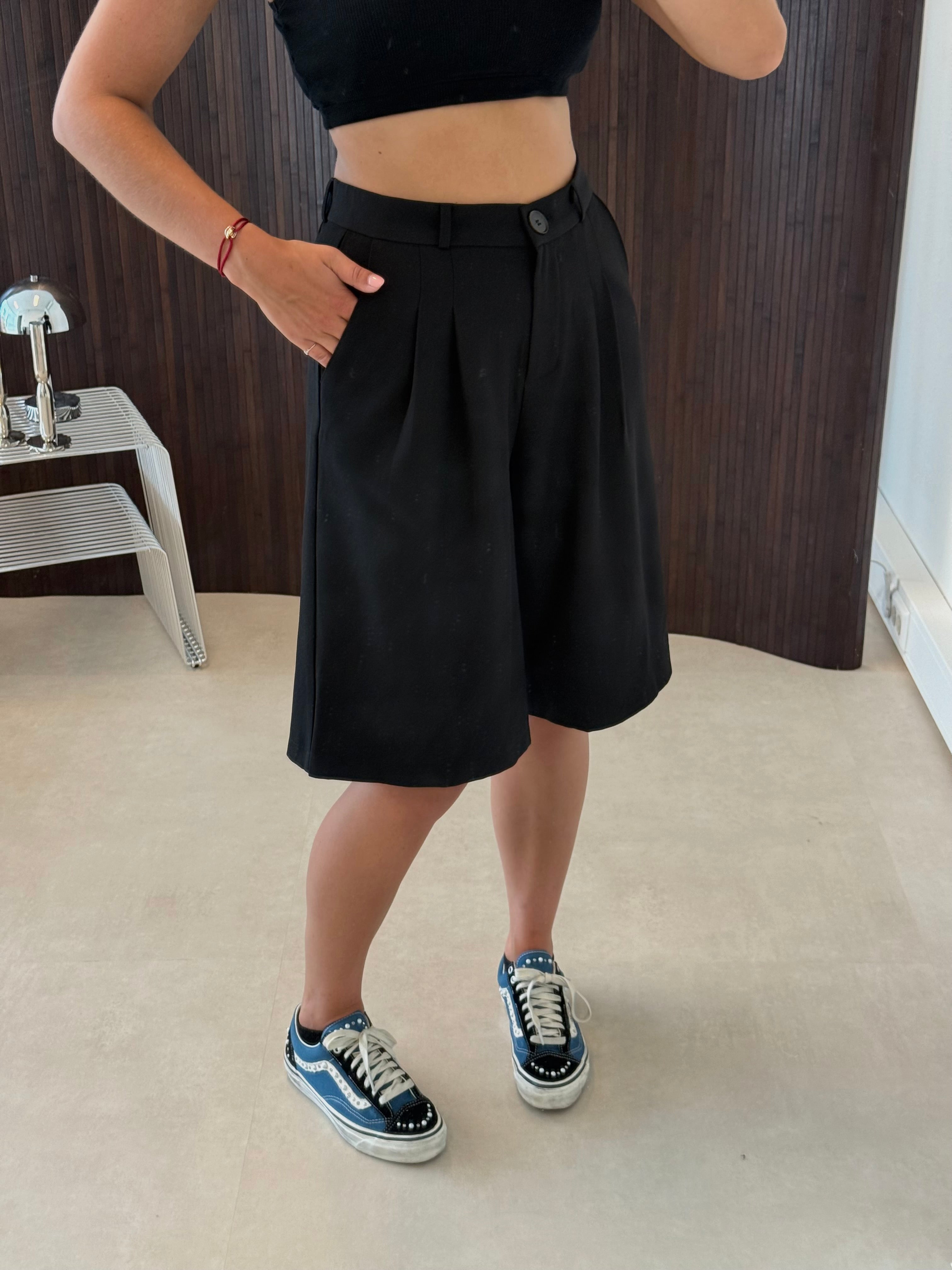 Lange Pantalon Short Zwart | Penny