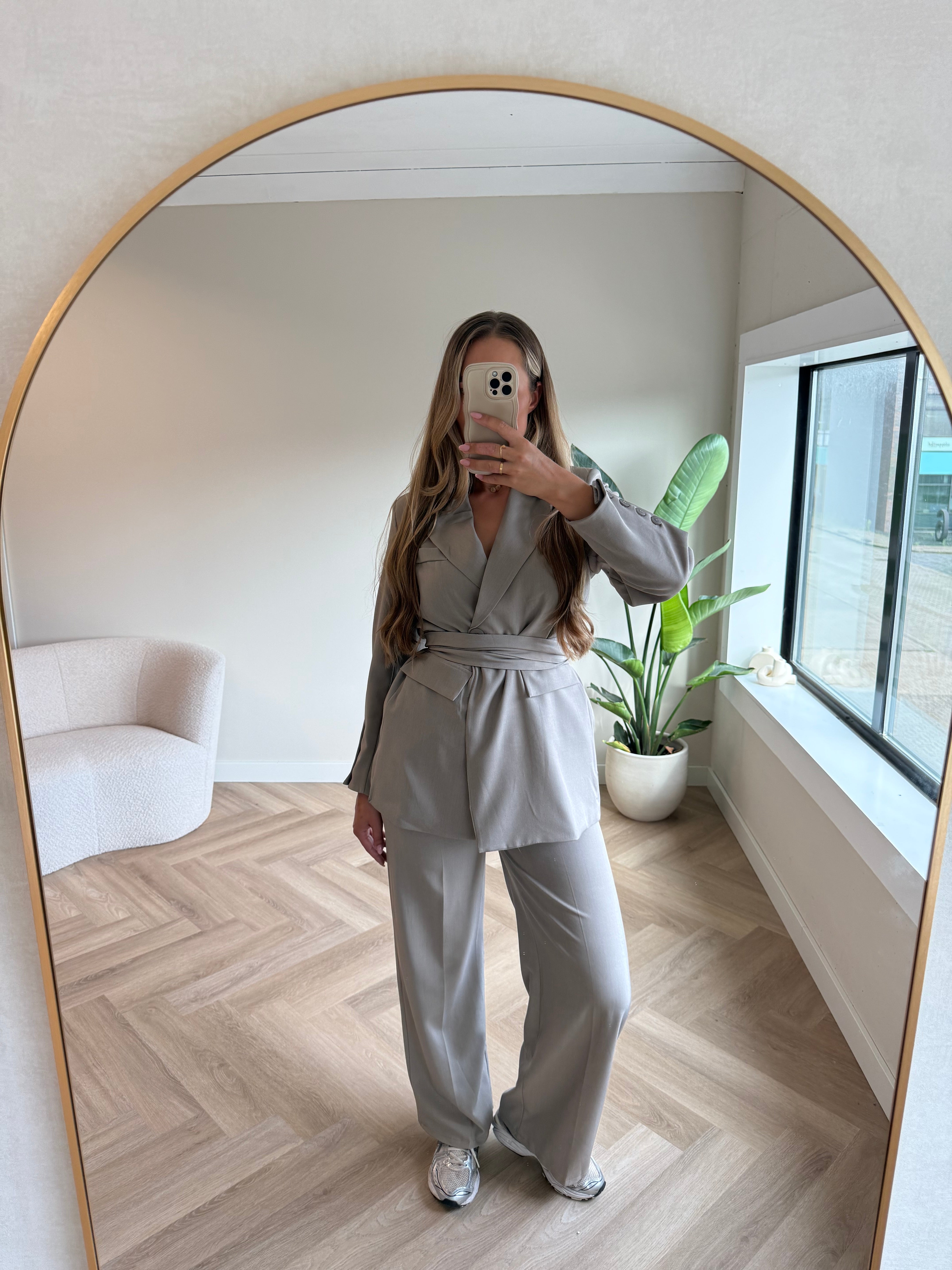 Two Piece Set Blazer Taupe | Noé