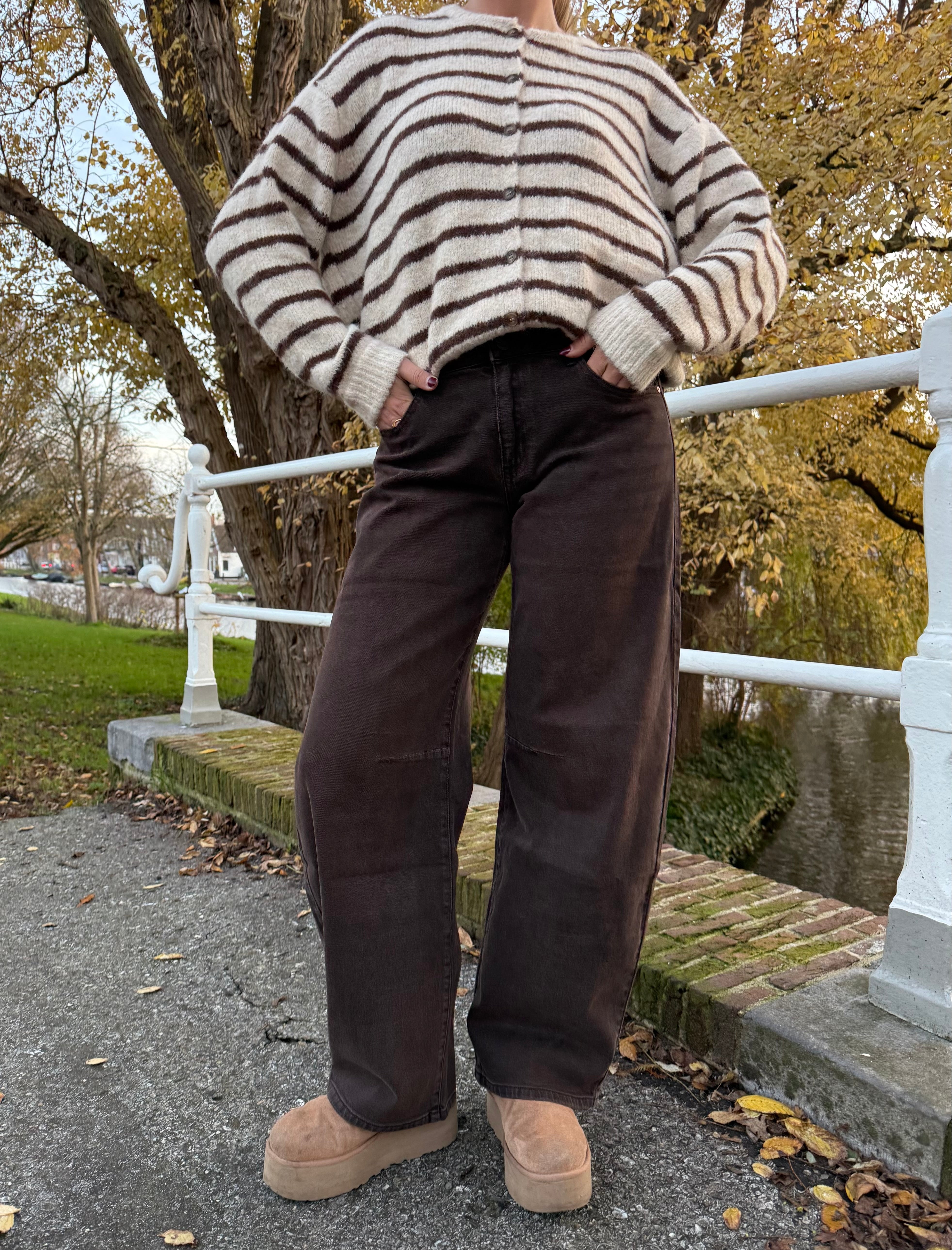 Queen Hearts Balloon Jeans Bruin