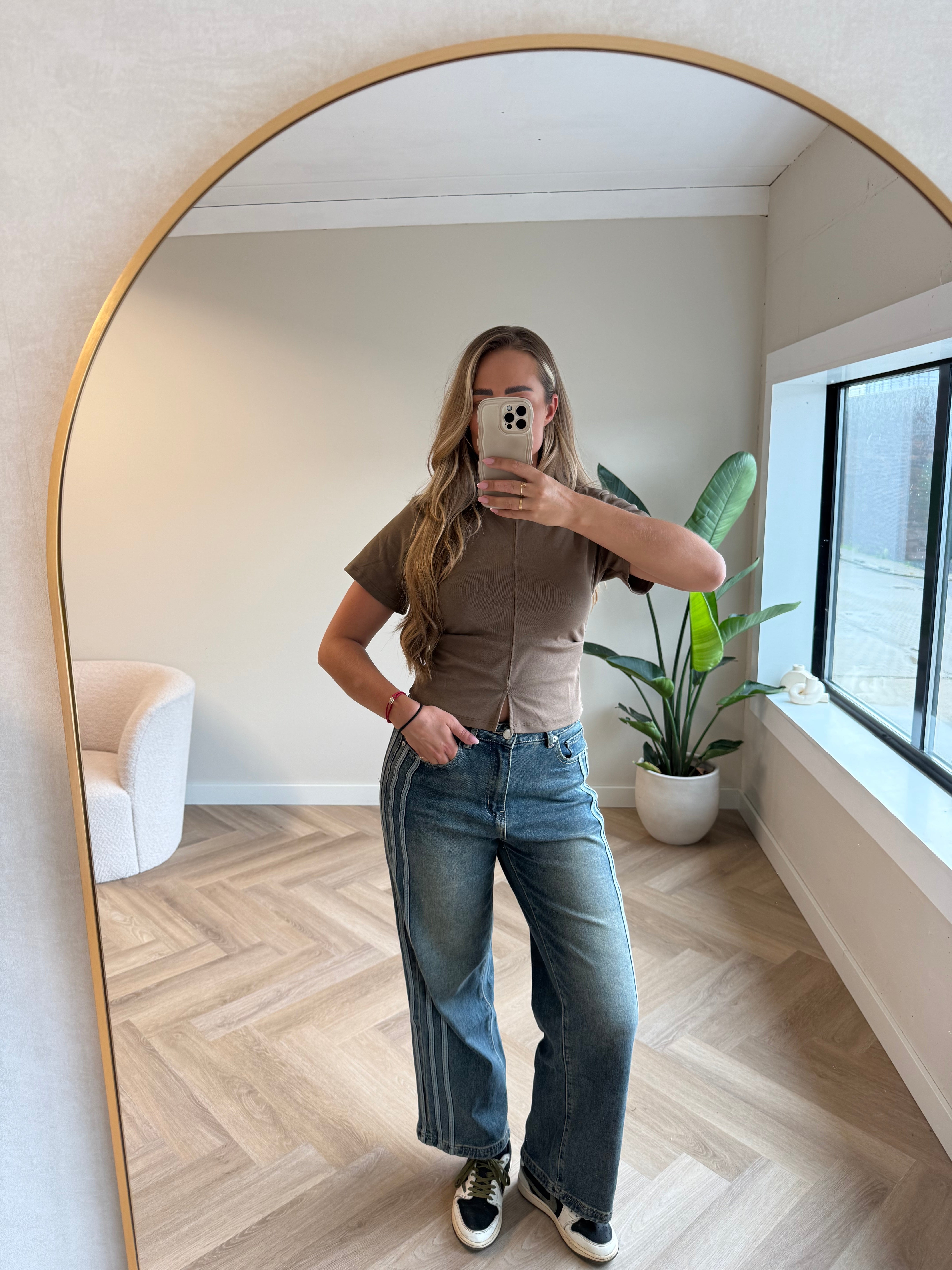 Vintage Jeans Met Strepen | Rocky