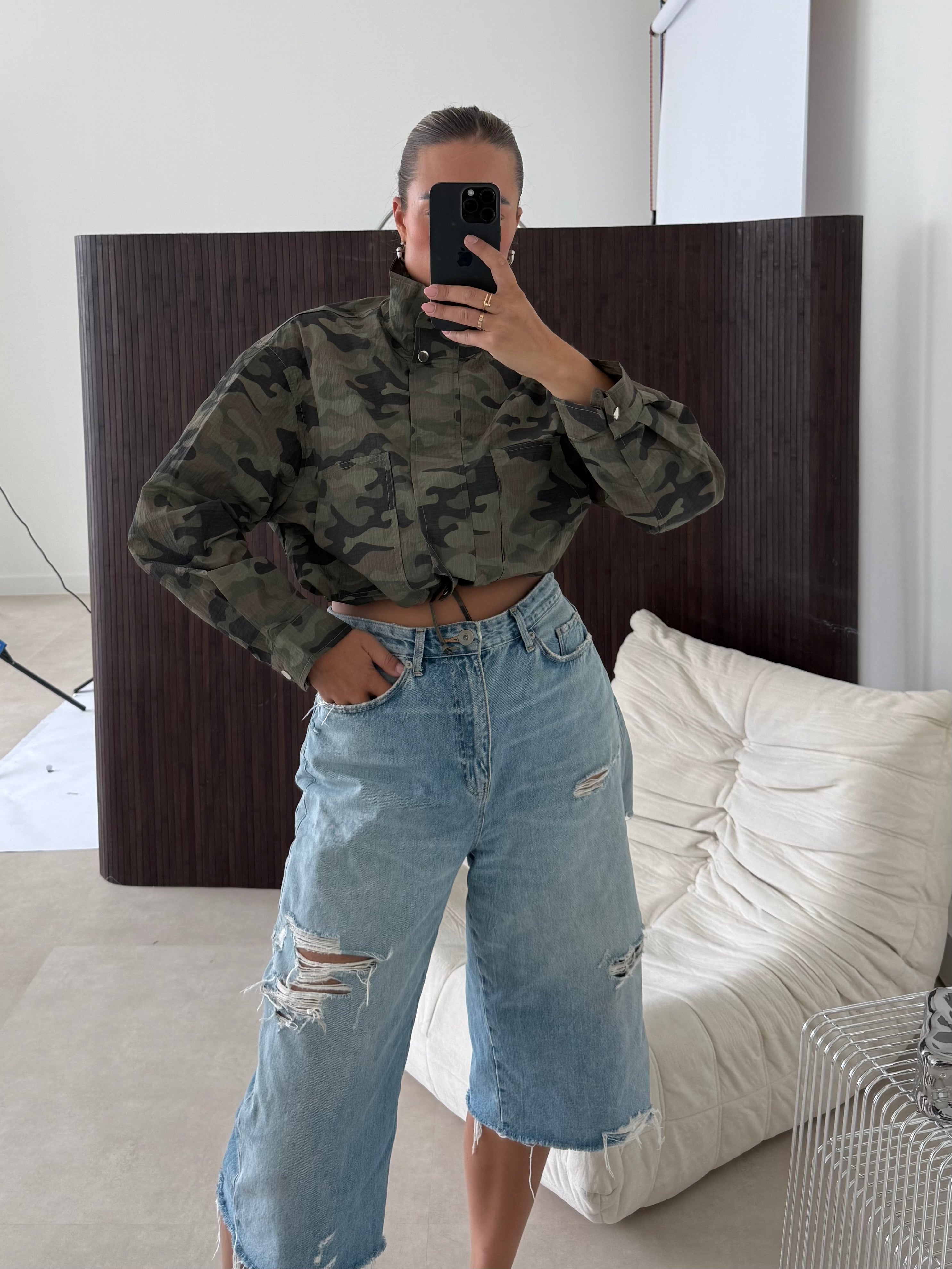 Camouflage Jacket Army Groen
